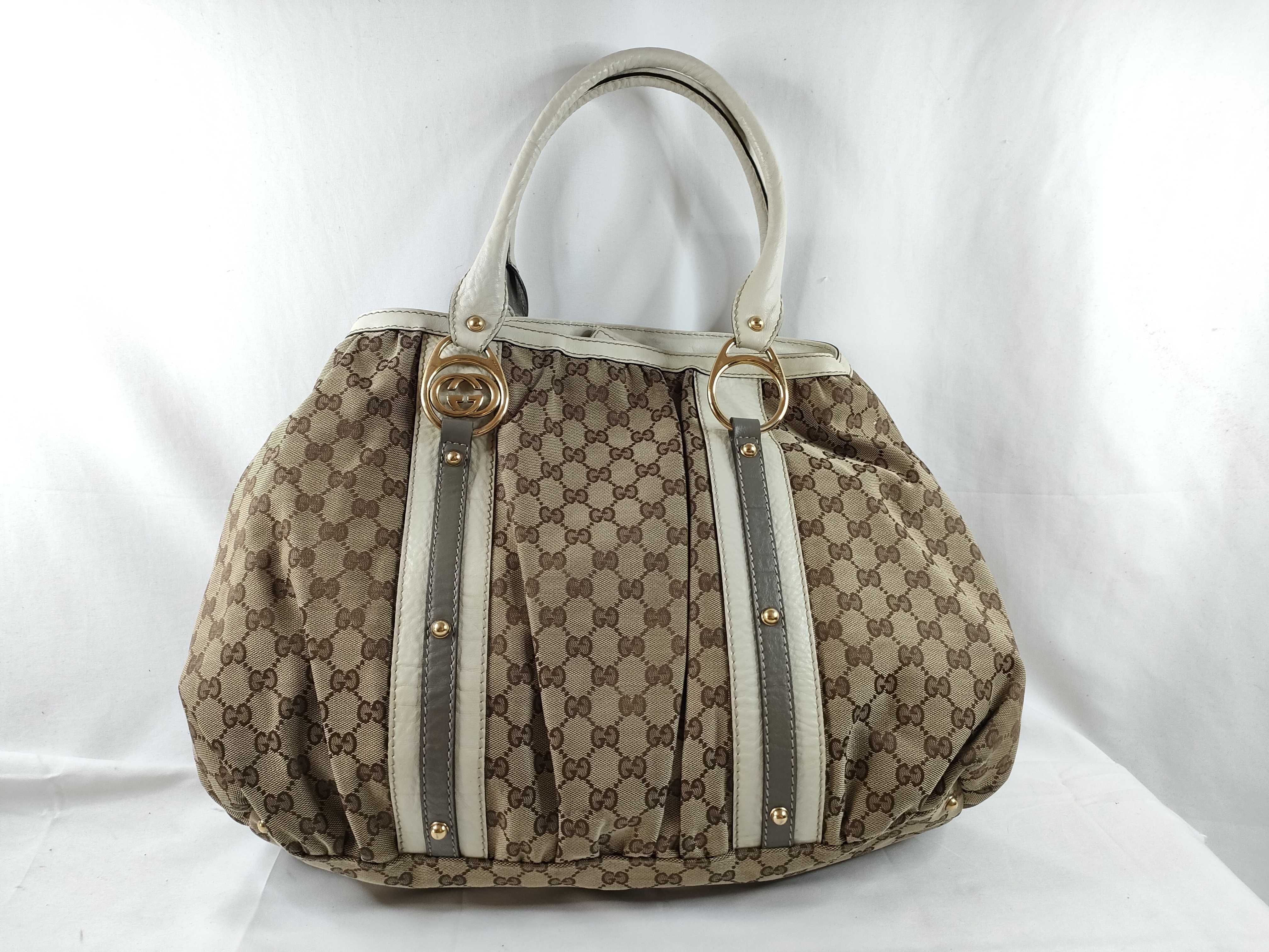 GG Canvas Interlocking G Tote Bag 223954 Tote Bag