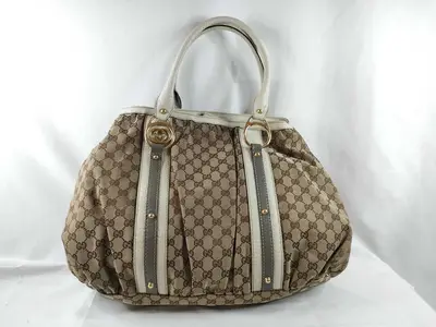 GG Canvas Interlocking G Tote Bag 223954 Tote Bag