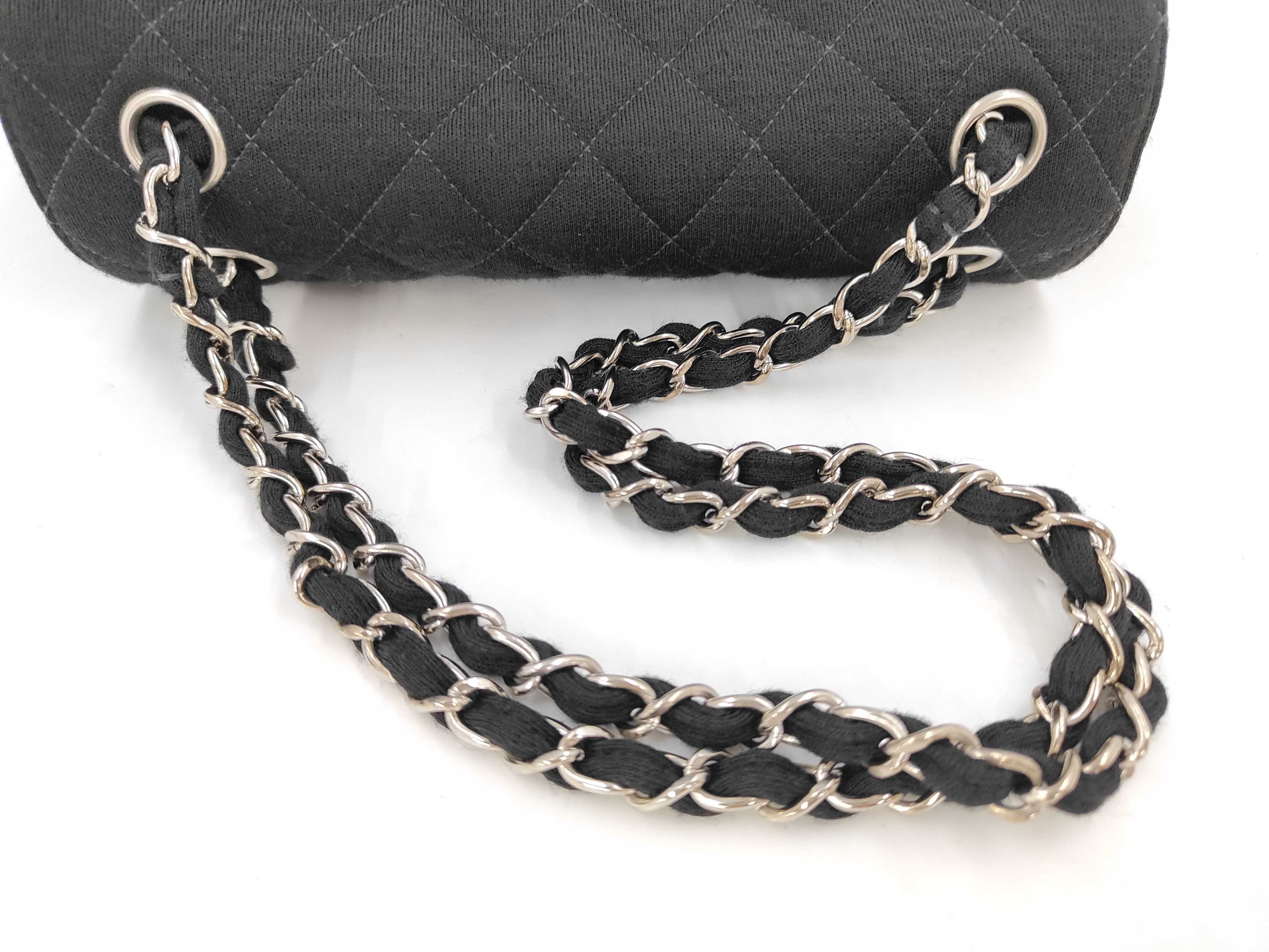 Double Face Chain Bag, Jersey, 4519097, includes dust bag and guarantee card, shoulder bag. — view 5