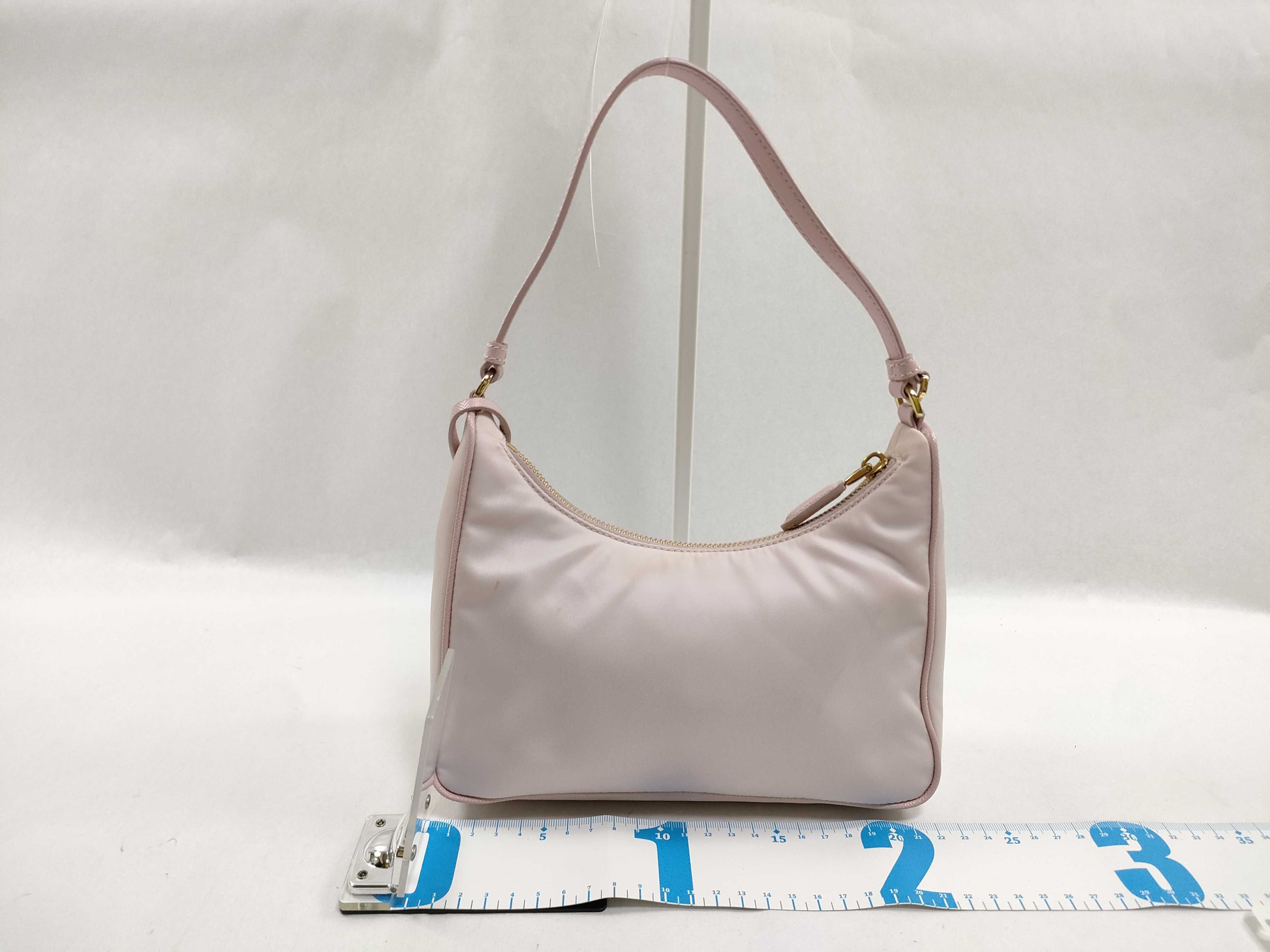 SG- Tessuto Saffiano nylon x leather Handbag Pink 1N204M Handbag — view 2