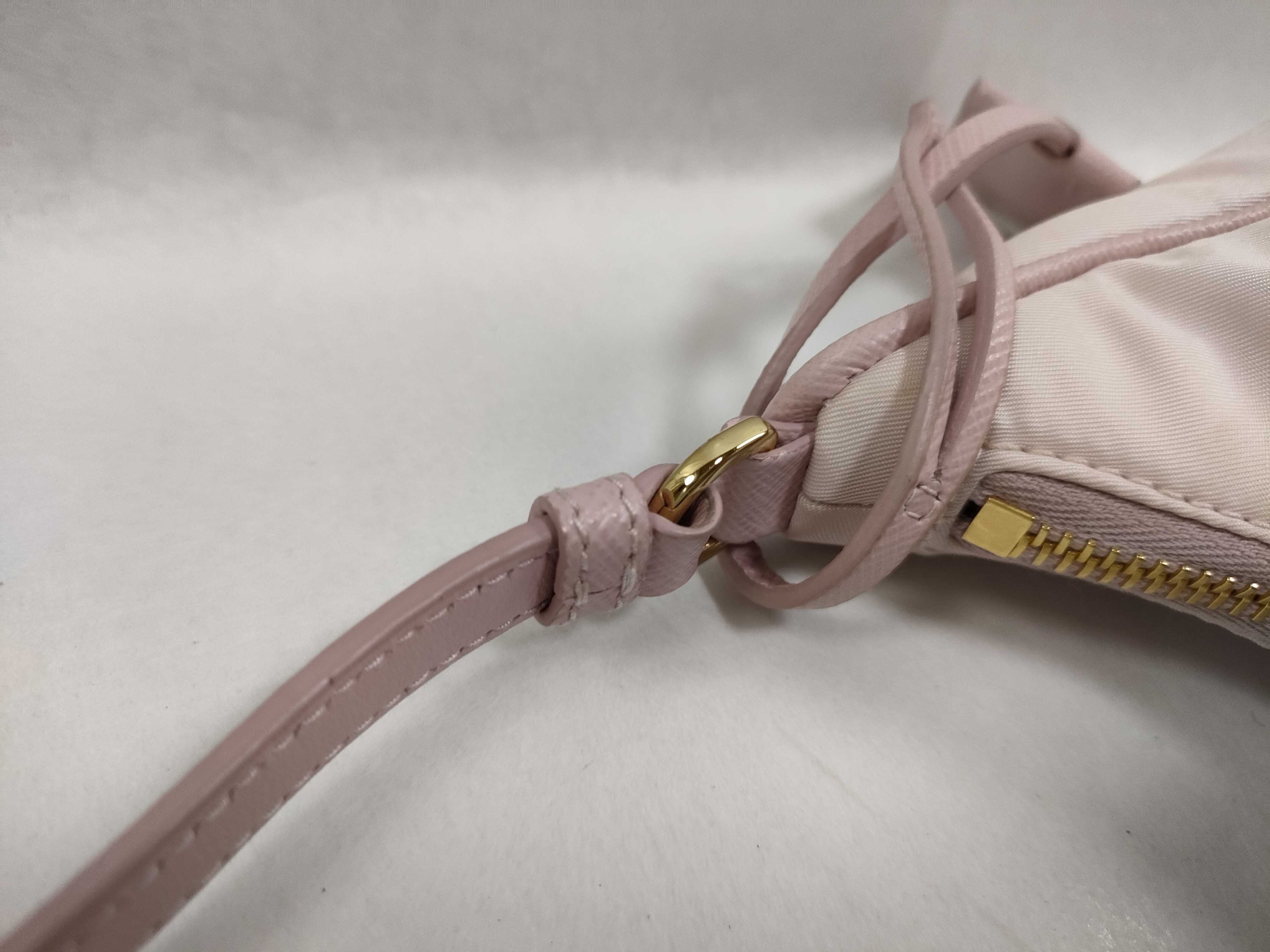 SG- Tessuto Saffiano nylon x leather Handbag Pink 1N204M Handbag — view 5