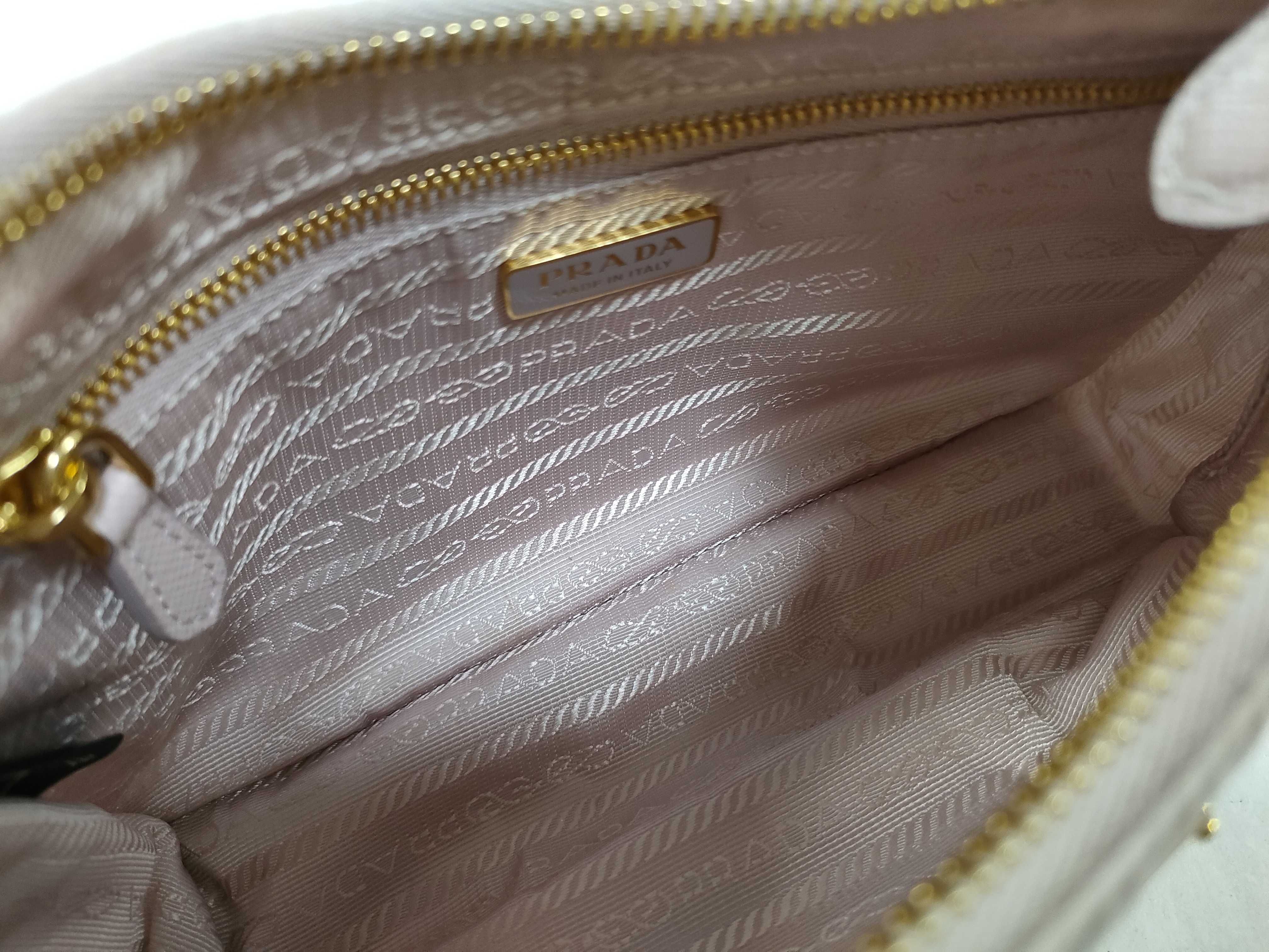 SG- Tessuto Saffiano nylon x leather Handbag Pink 1N204M Handbag — view 10