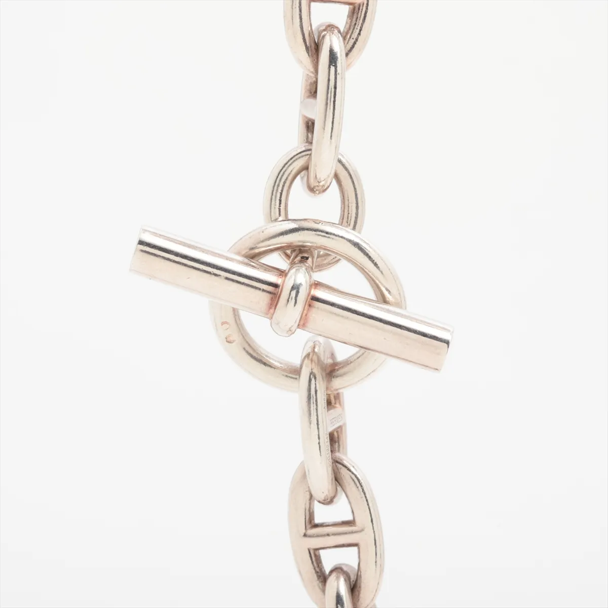 Chaine d'Ancre GM 2022 Necklace, 29 links, 925 silver, 137.2g, 22D122147. Shows signs of wear, including — view 4