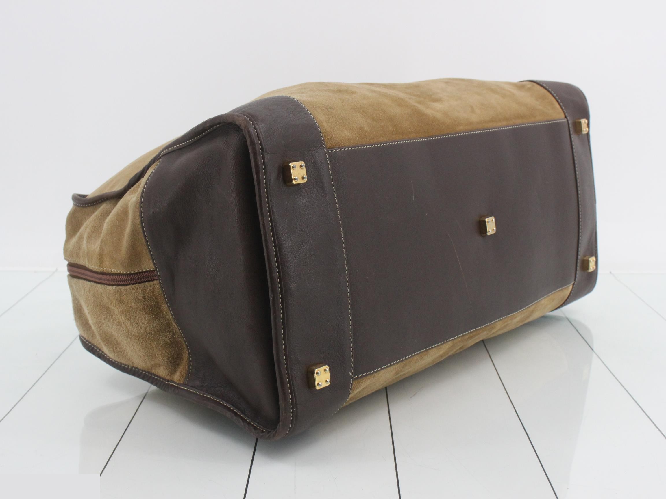 Suede Anagram Boston Bag — view 5