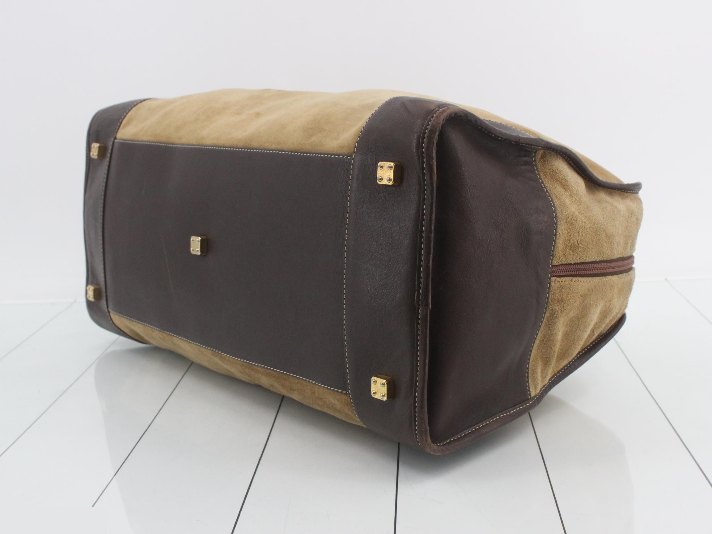 Suede Anagram Boston Bag — view 6