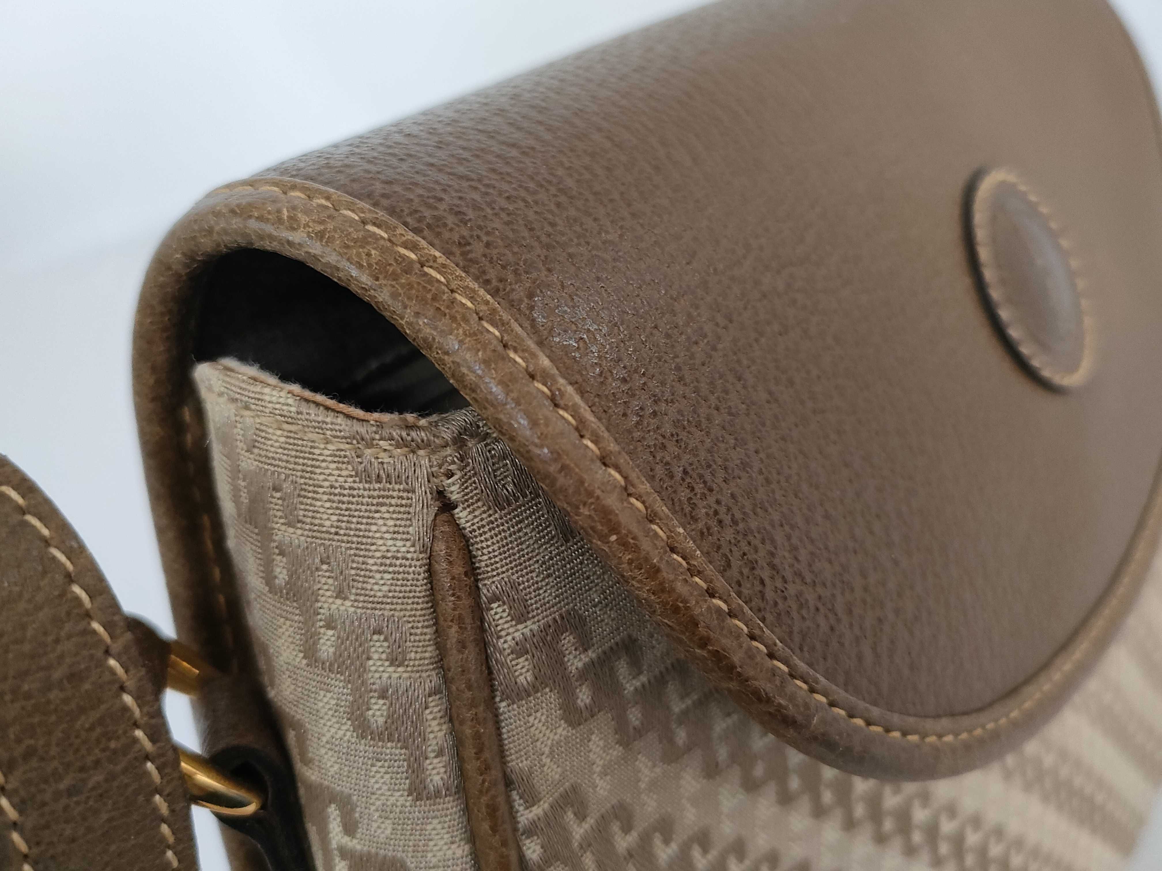 007 14 Shoulder Bag, Canvas and Leather, Brown Shoulder Bag — view 14