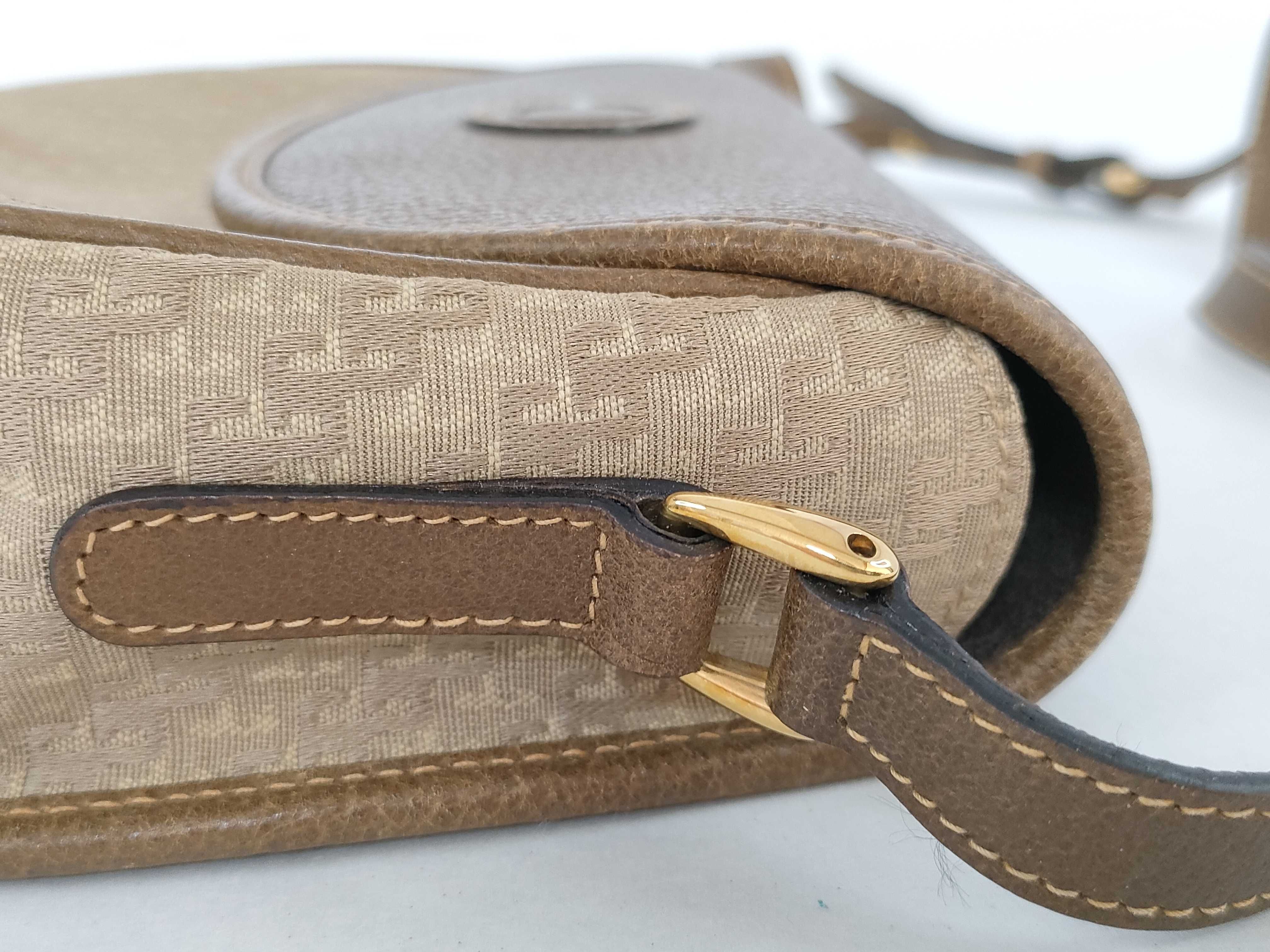 007 14 Shoulder Bag, Canvas and Leather, Brown Shoulder Bag — view 5