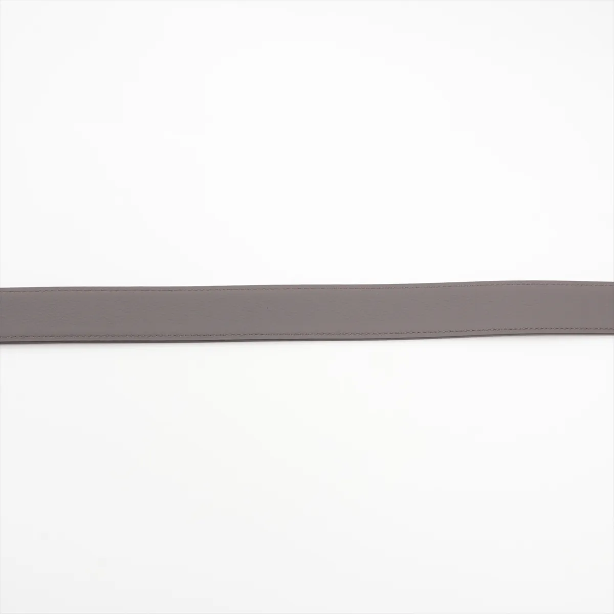 W:2024 Belt, size 80, Leather, Black x Gray, some wear, no buckle. — view 4