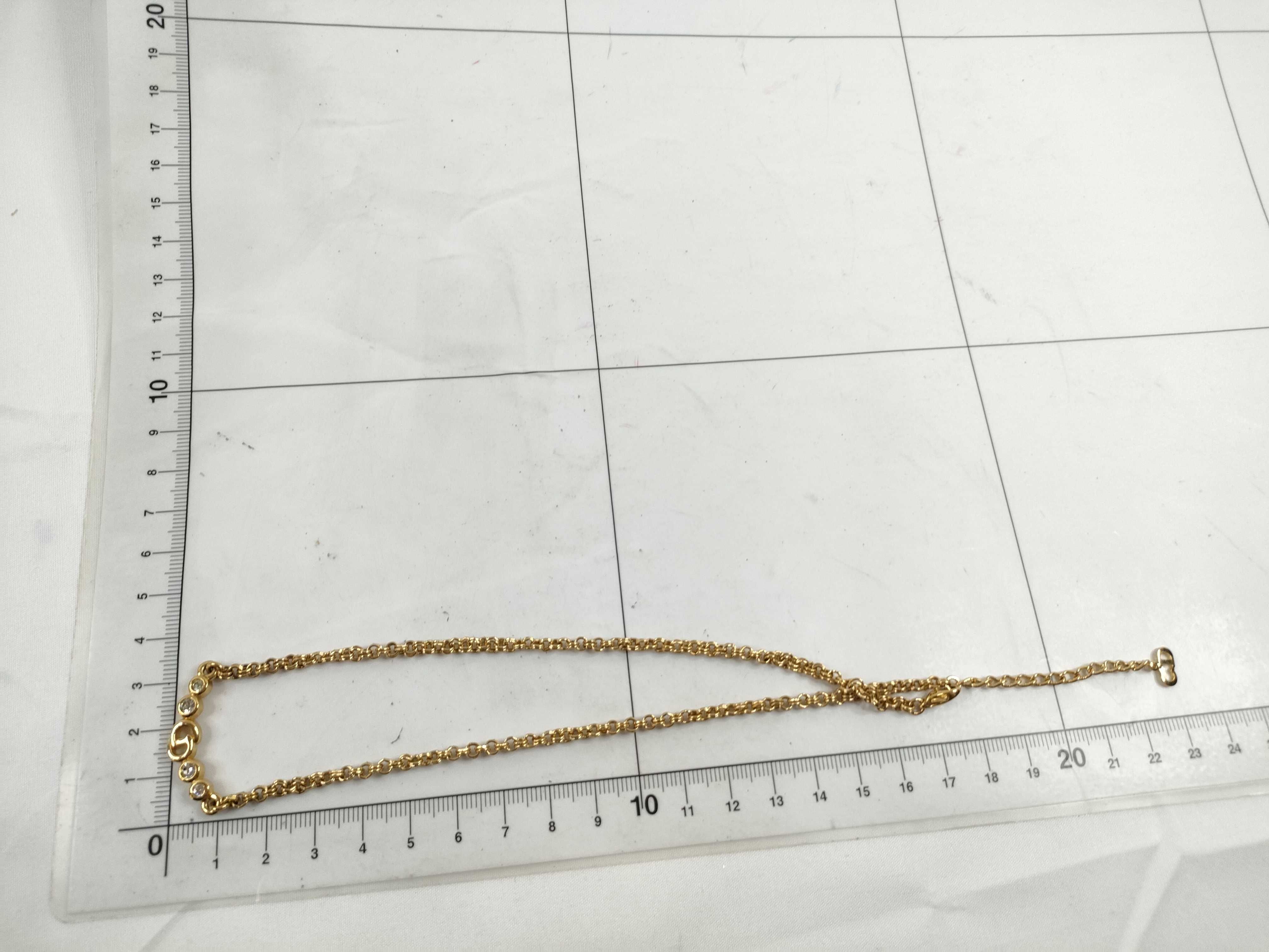 CD 4P Rhinestone Necklace — view 9
