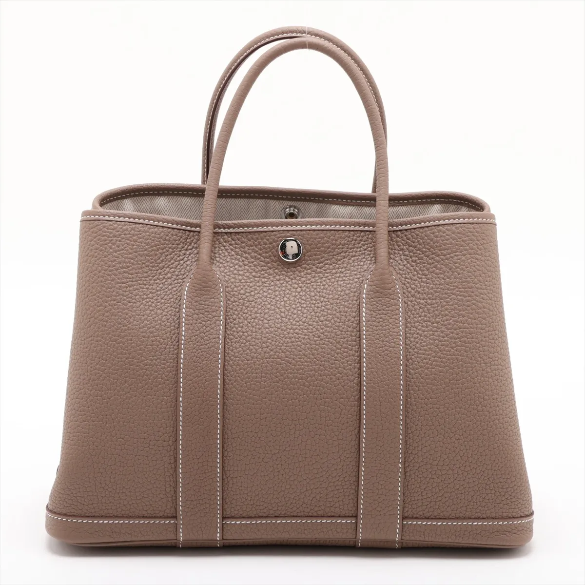 [Individually packaged] Hermes Garden Party 30 TPM Negonda Etoupe Silver Hardware G: 2026 — view 2