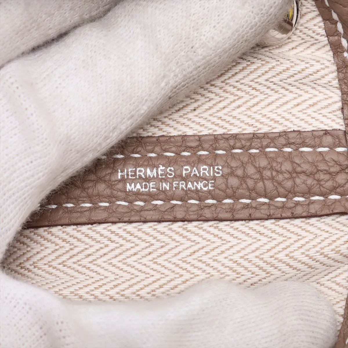 [Individually packaged] Hermes Garden Party 30 TPM Negonda Etoupe Silver Hardware G: 2026 — view 9