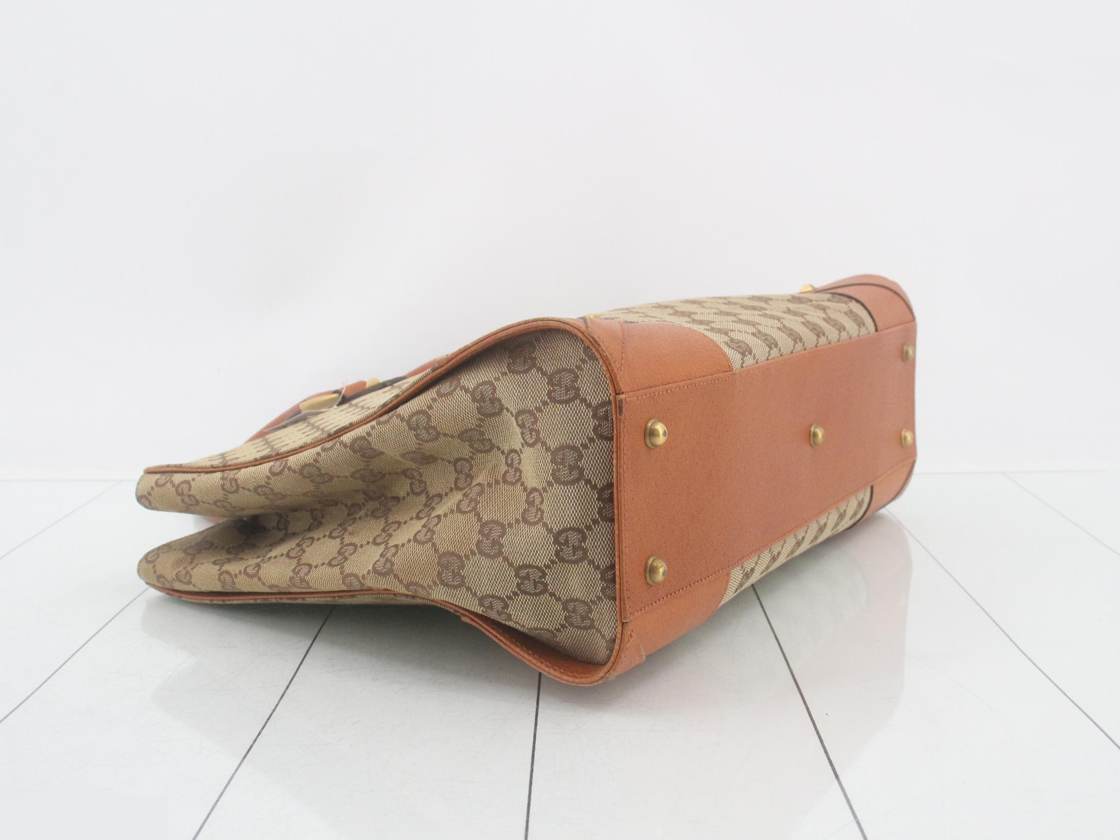 GG Canvas Leather Tote Bag — view 5