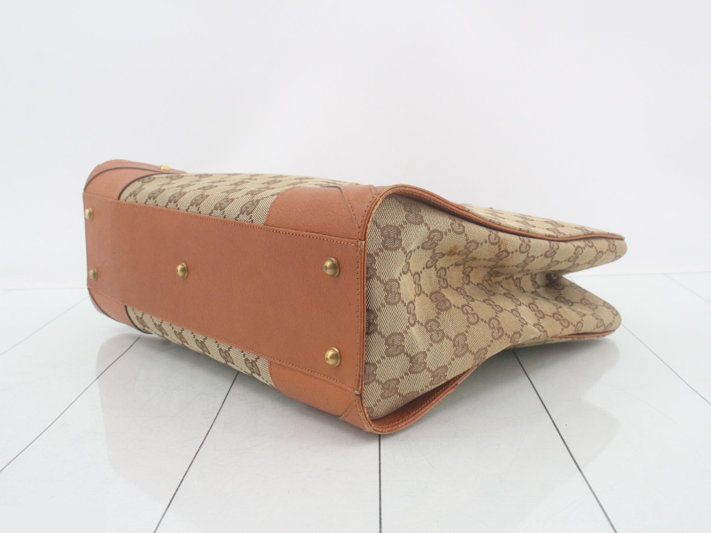 GG Canvas Leather Tote Bag — view 6