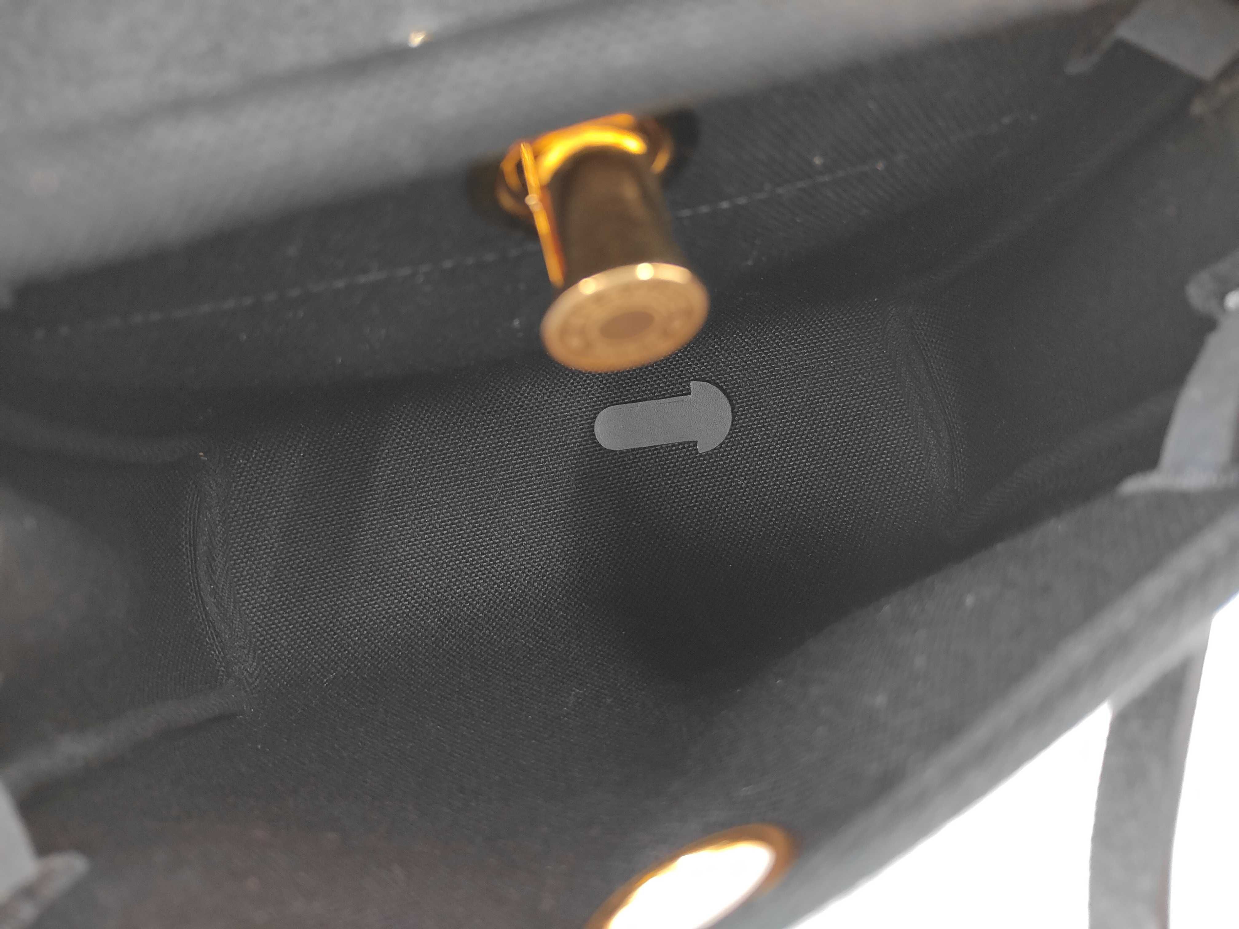 Herbag Zip 20 Mini Black Gold Hardware G Stamp Bag — view 3