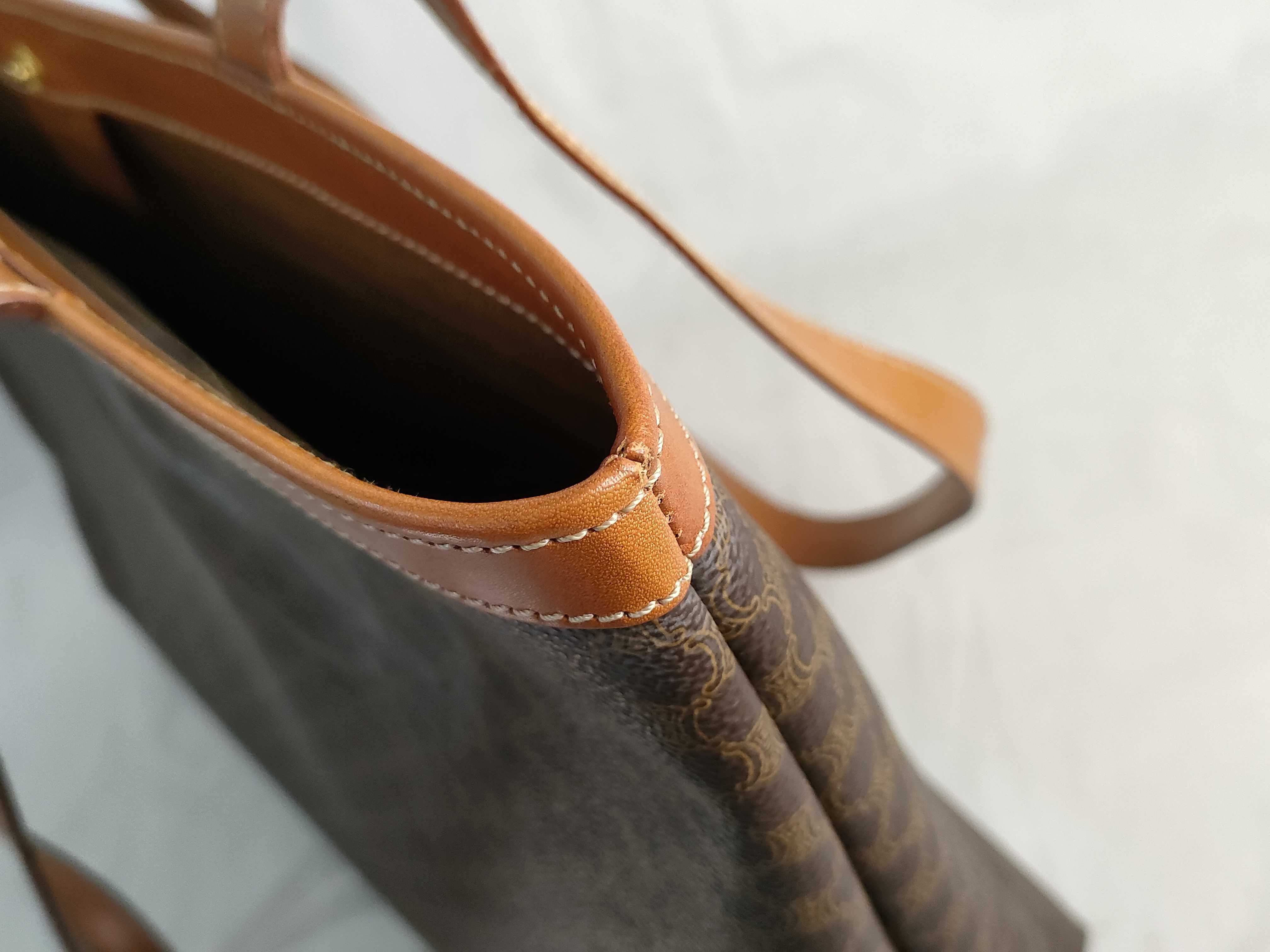 Macadam PVC x Leather Tote Bag, Brown Tote Bag — view 12