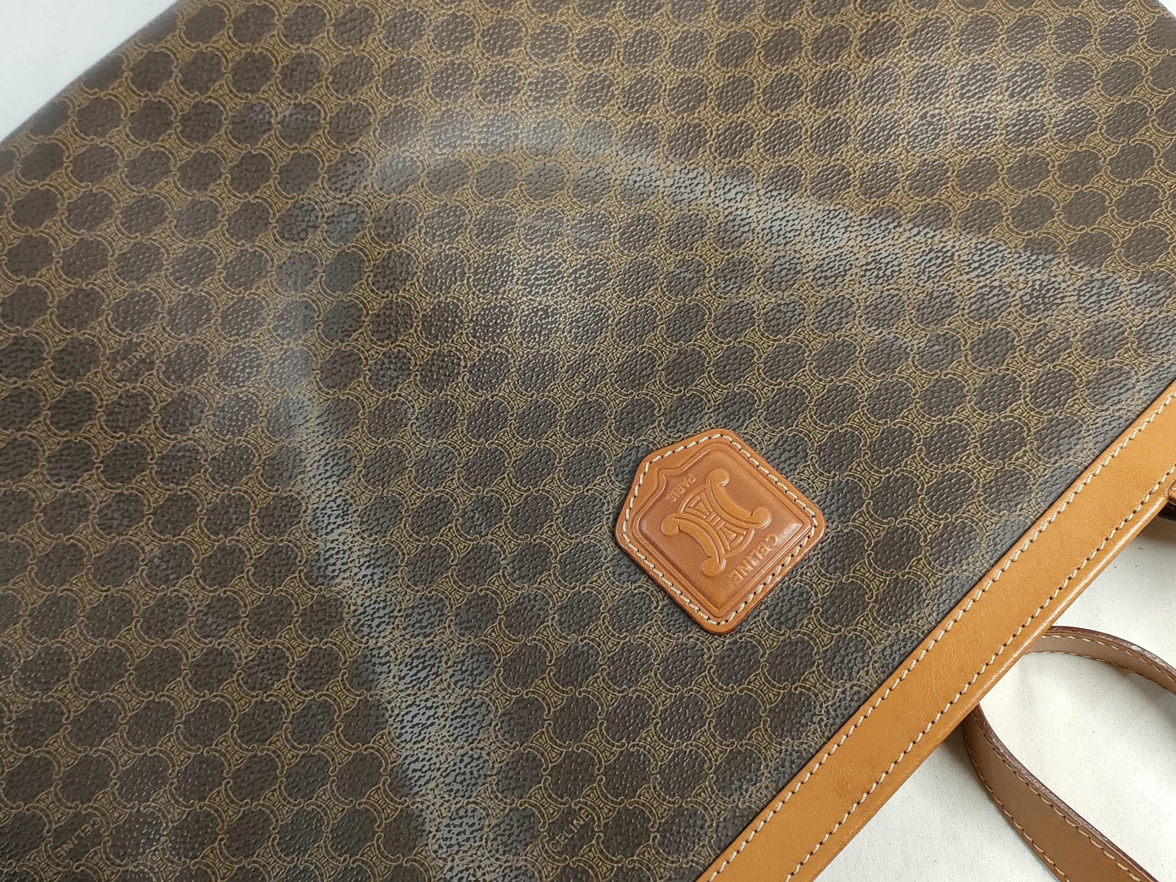 Macadam PVC x Leather Tote Bag, Brown Tote Bag — view 14