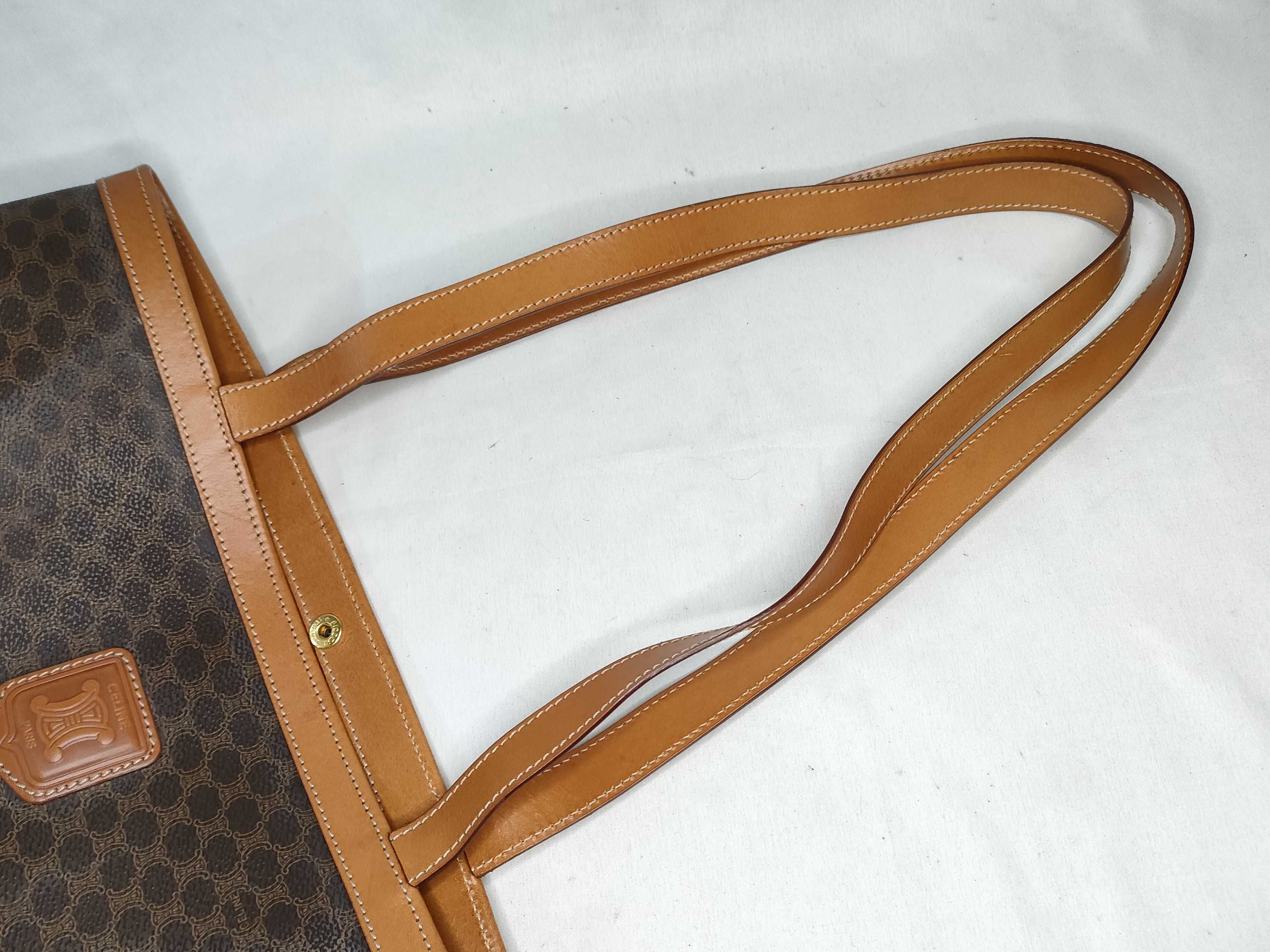 Macadam PVC x Leather Tote Bag, Brown Tote Bag — view 3