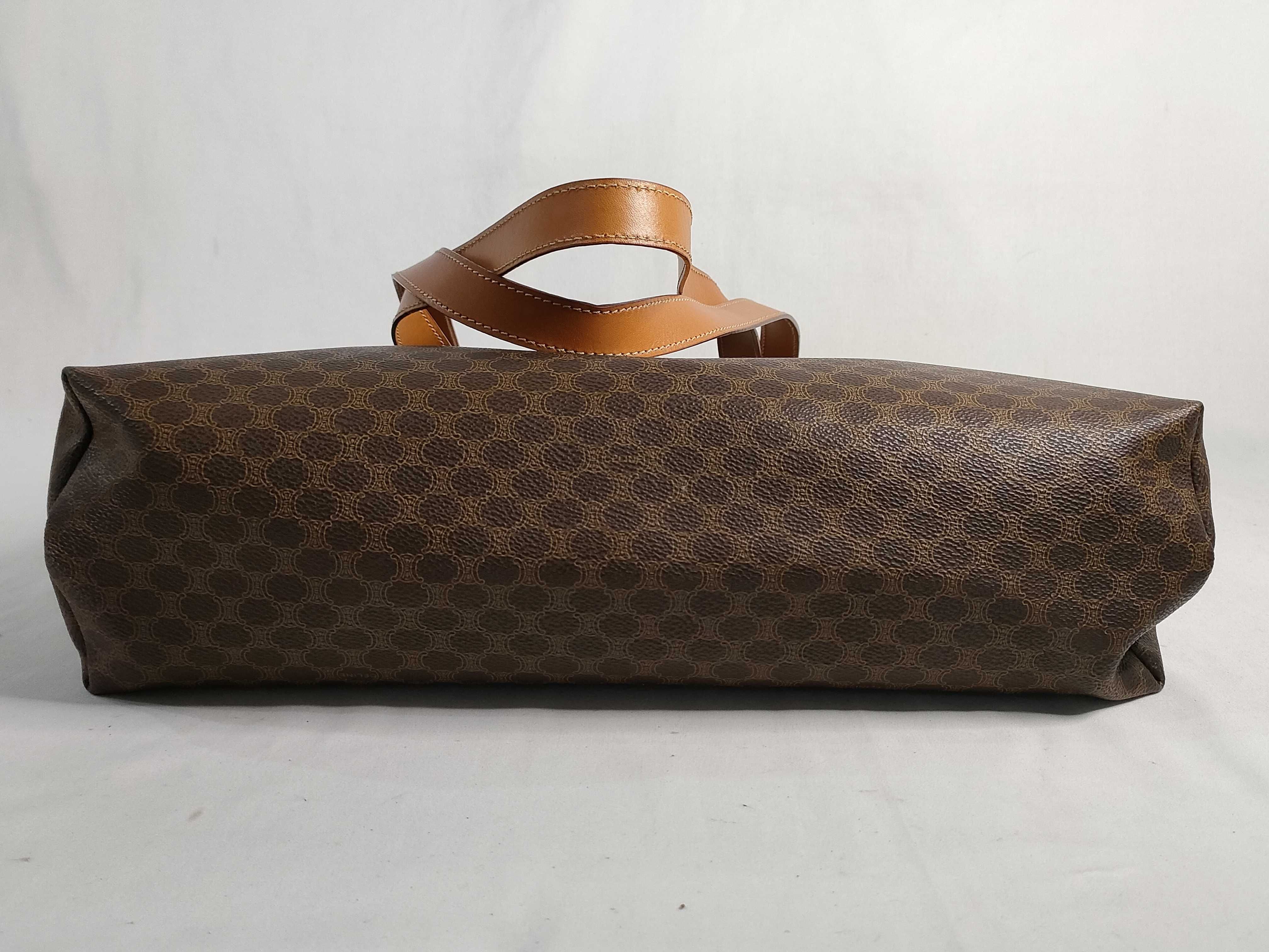 Macadam PVC x Leather Tote Bag, Brown Tote Bag — view 7