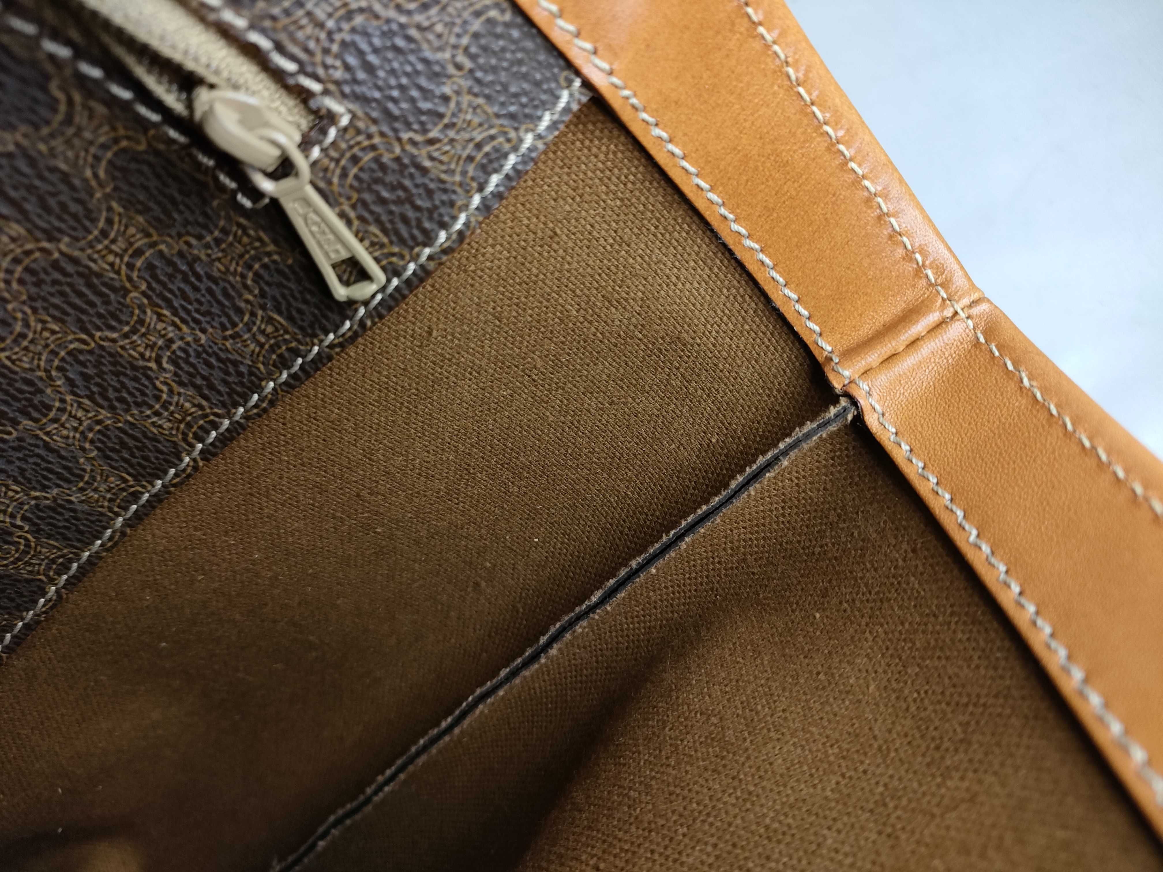 Macadam PVC x Leather Tote Bag, Brown Tote Bag — view 8