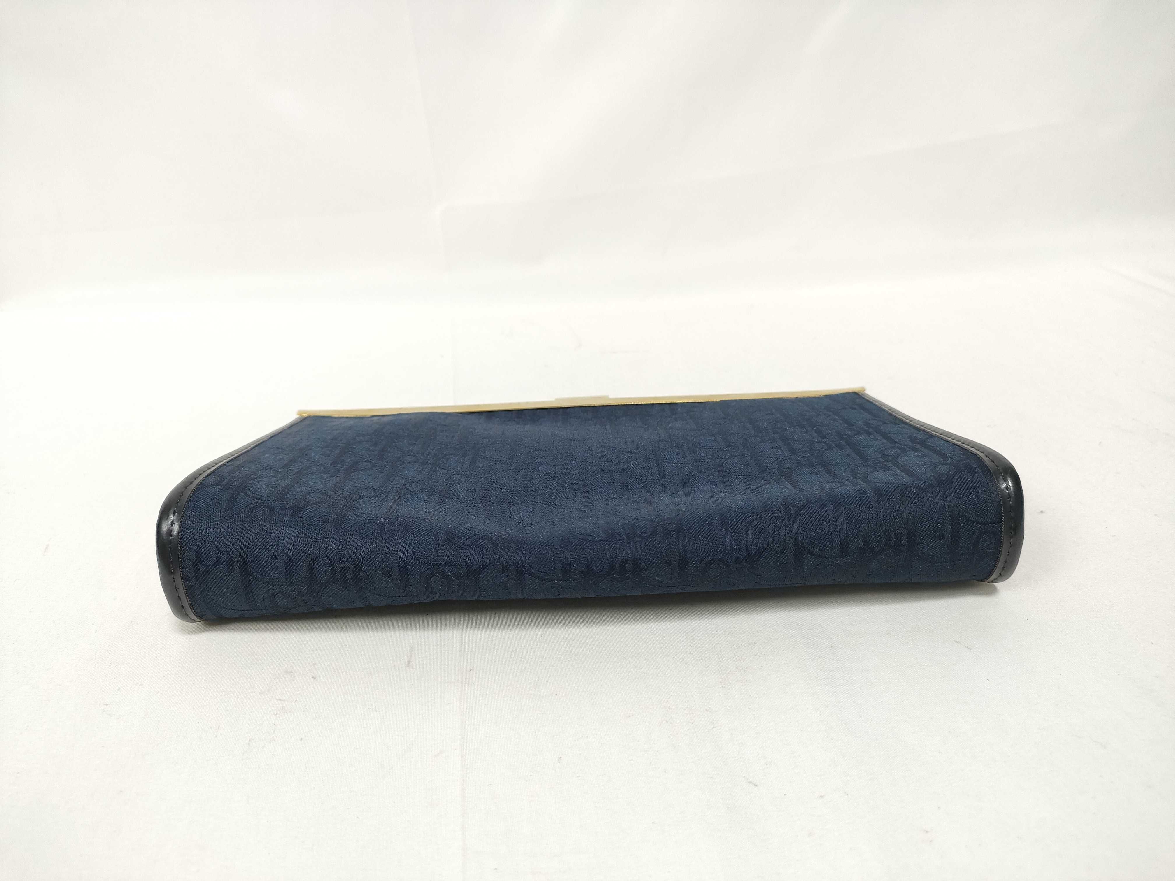 Trotter Navy Clasp Pouch — view 3