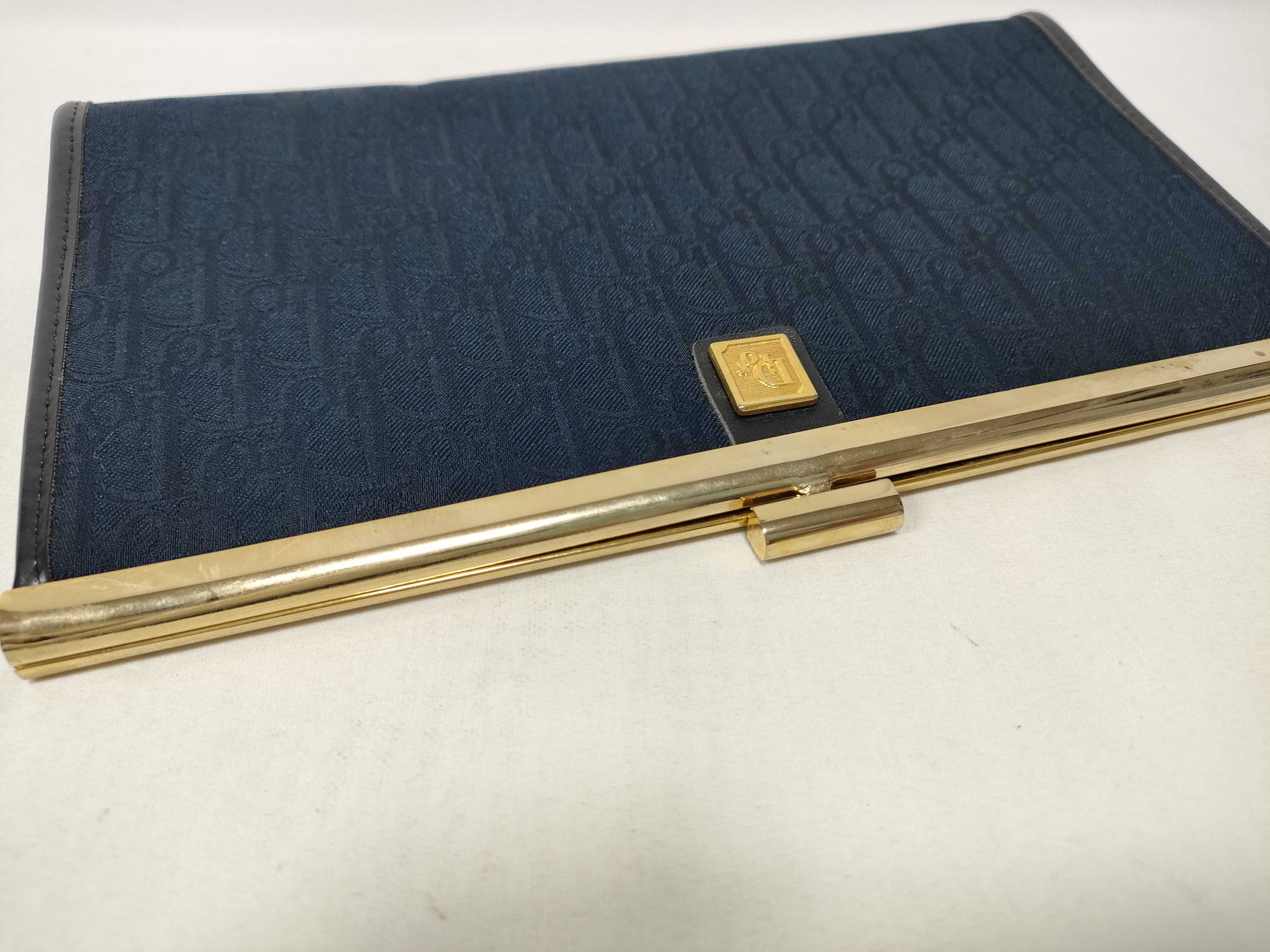 Trotter Navy Clasp Pouch — view 8