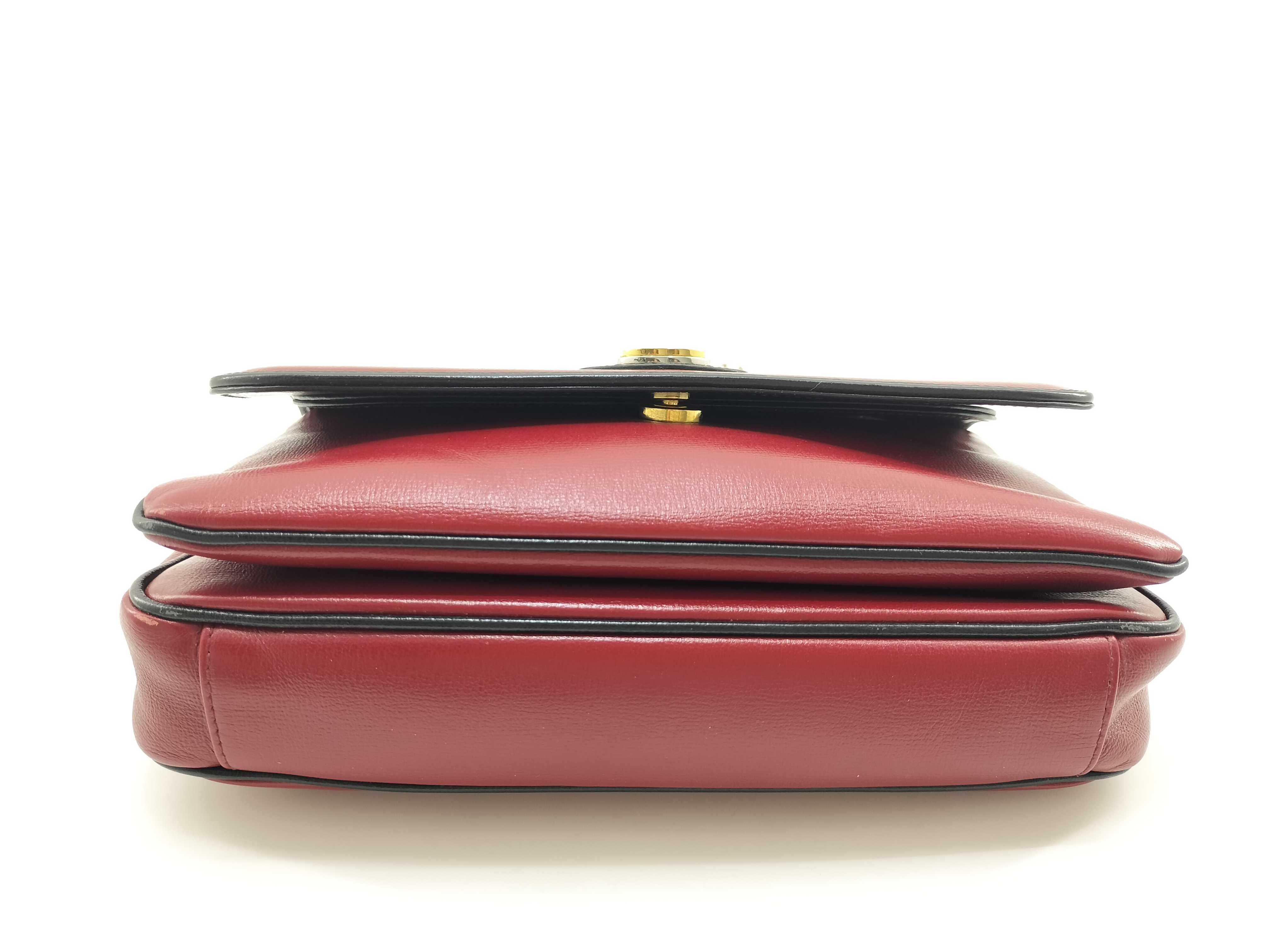 Marina 576421 Red Black Chain Shoulder Bag — view 3