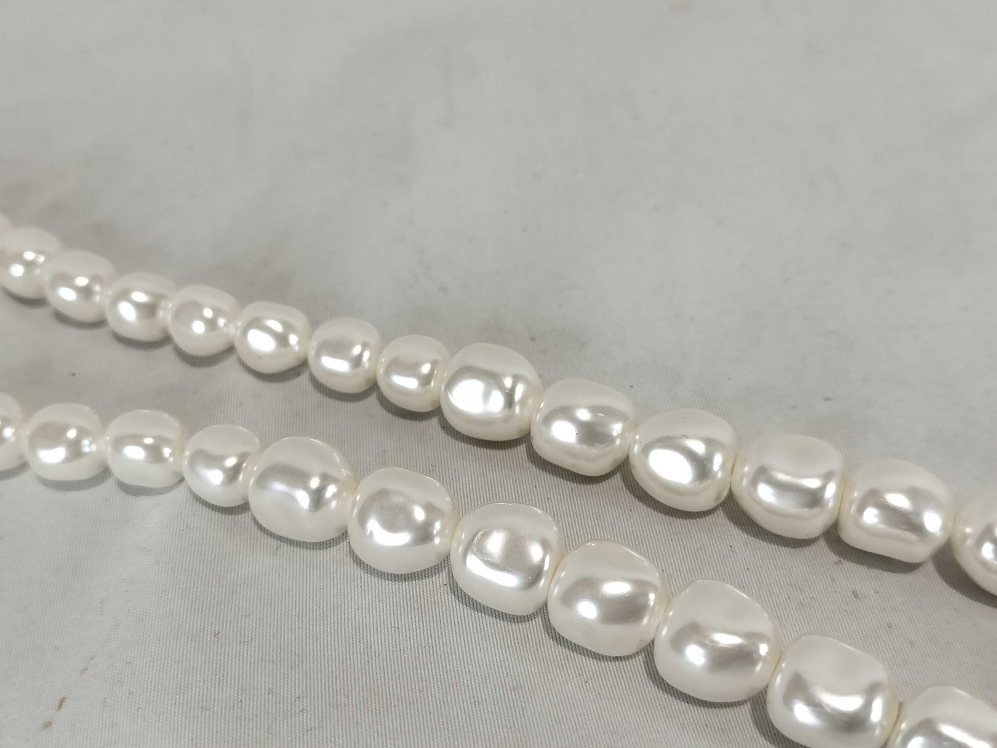 Montaigne Necklace CD Logo Pearl Rhinestone Necklace — view 7