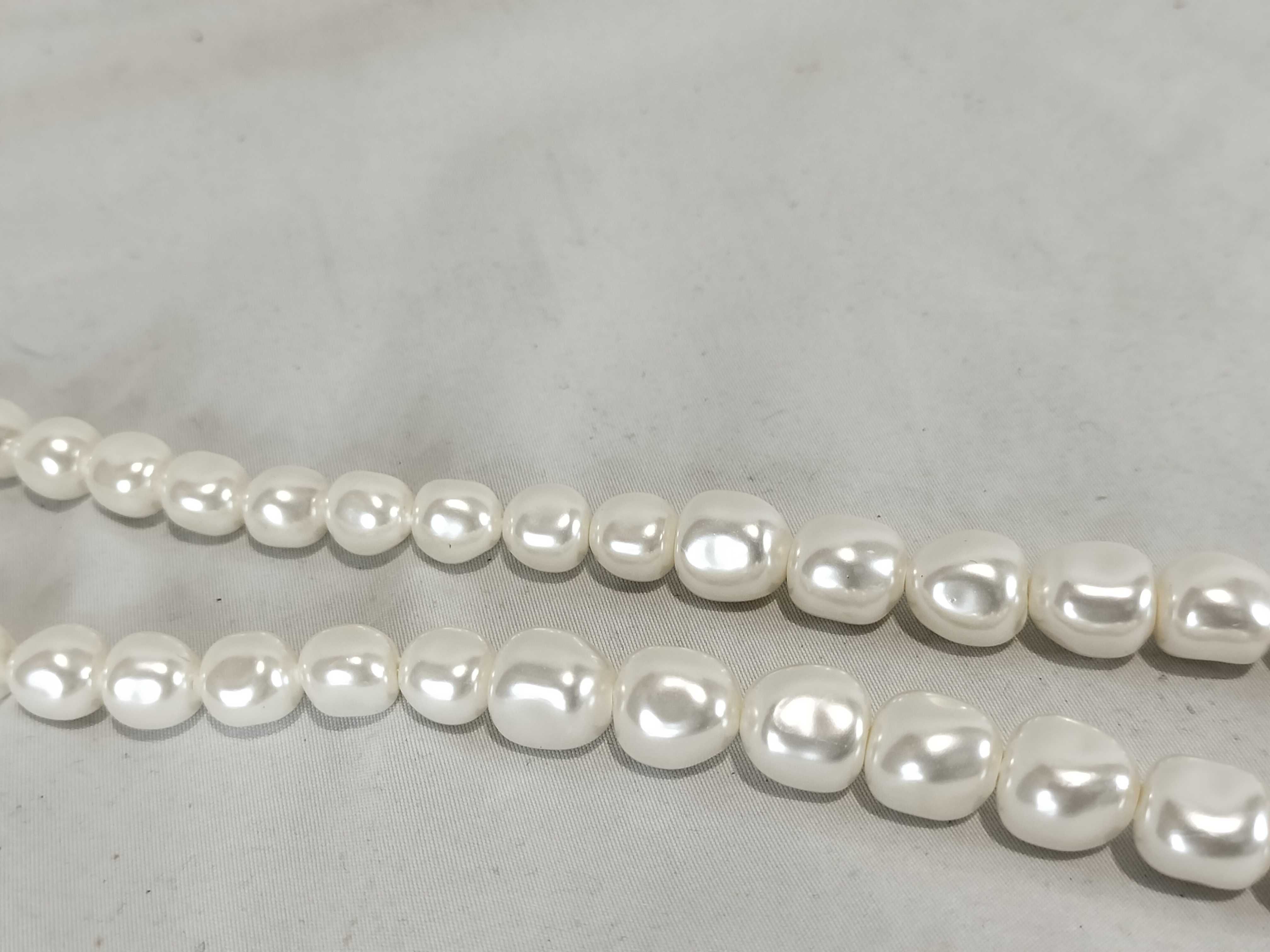 Montaigne Necklace CD Logo Pearl Rhinestone Necklace — view 10