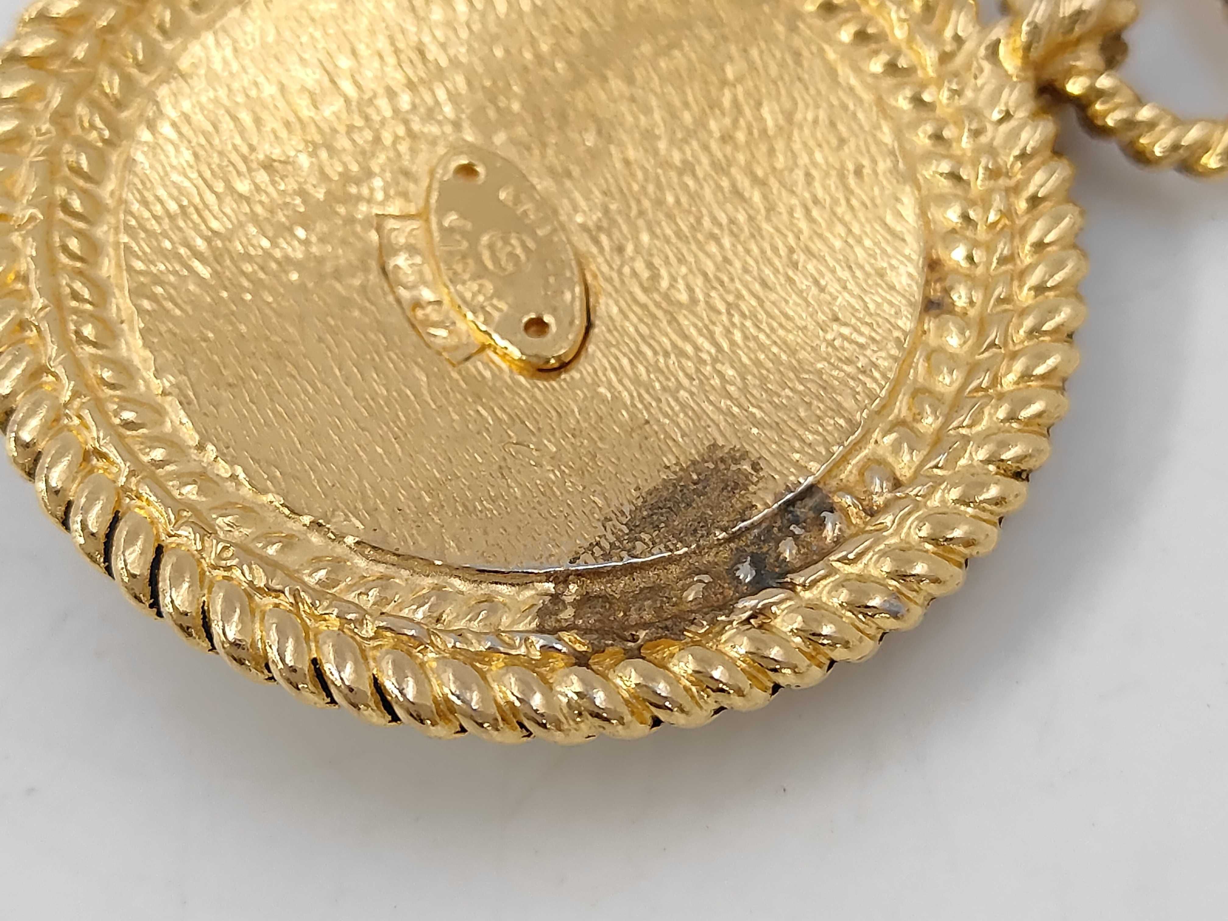 Gripoix 1985 Chain Necklace GP x Colored Stone Gold Necklace — view 4