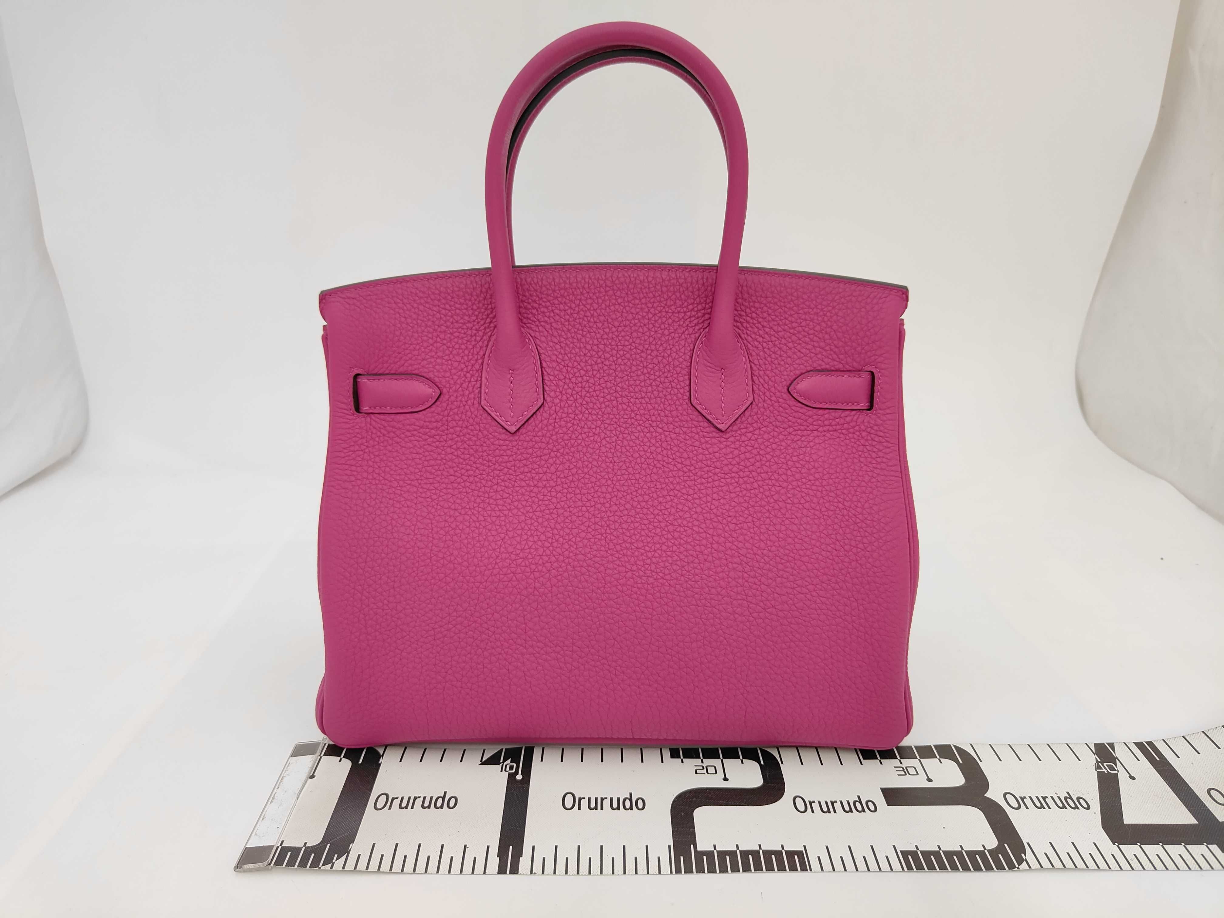 Birkin 30 Rose Purple Togo Leather Silver Hardware D Stamp Handbag — view 2