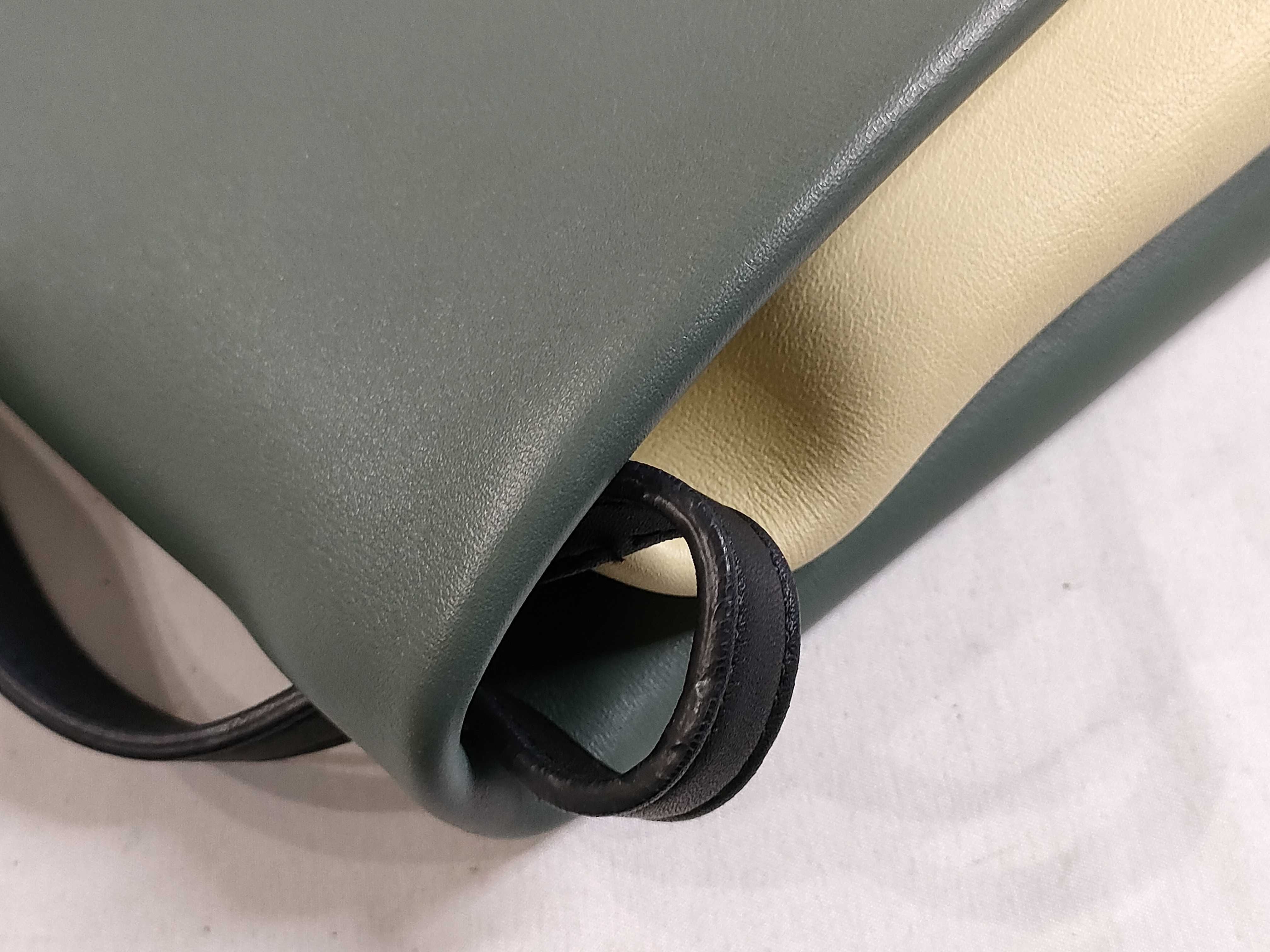 PH - Sage Green and Black Leather All Soft Shoulder Bag 34cm — view 12