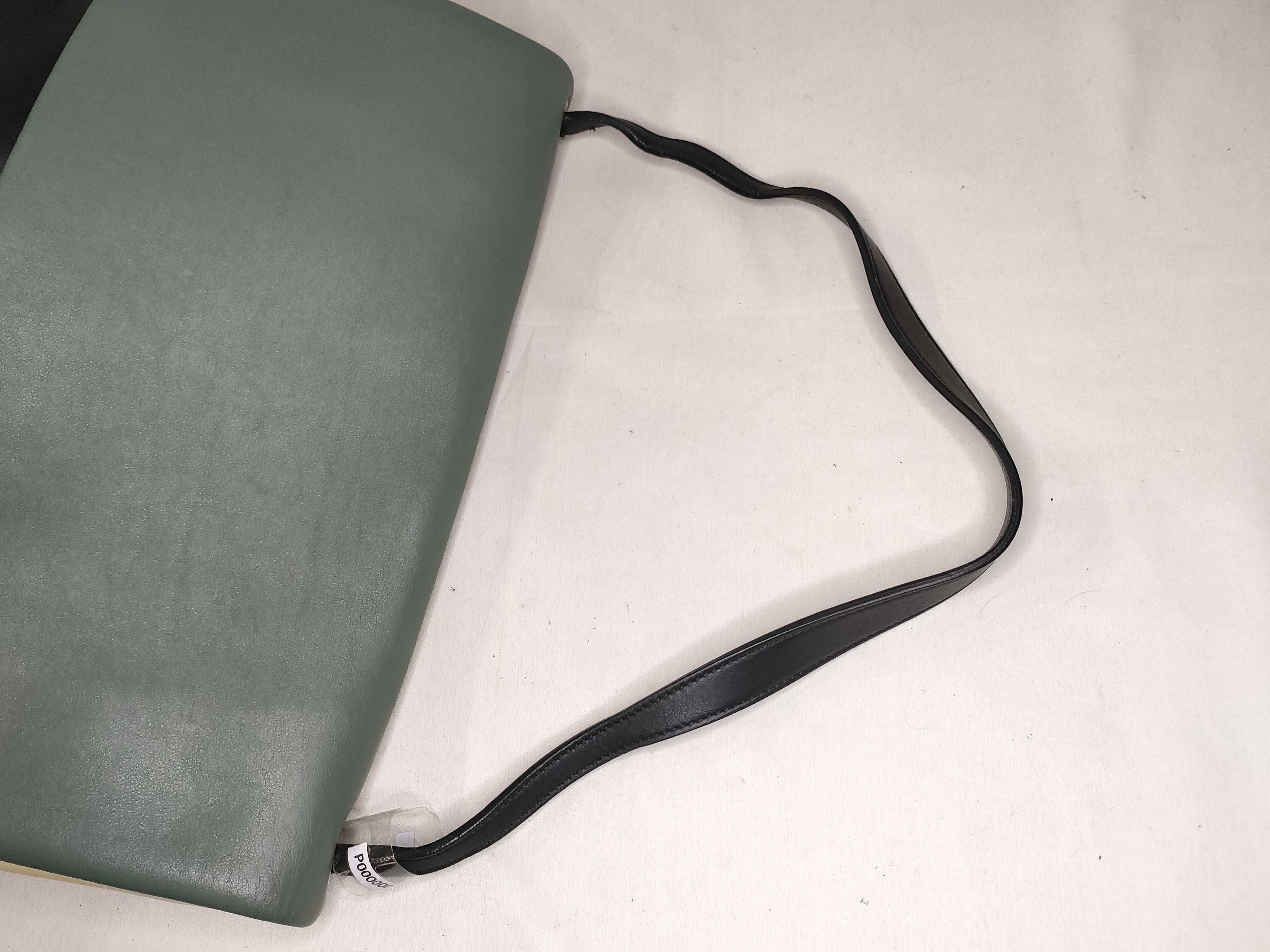 PH - Sage Green and Black Leather All Soft Shoulder Bag 34cm — view 3