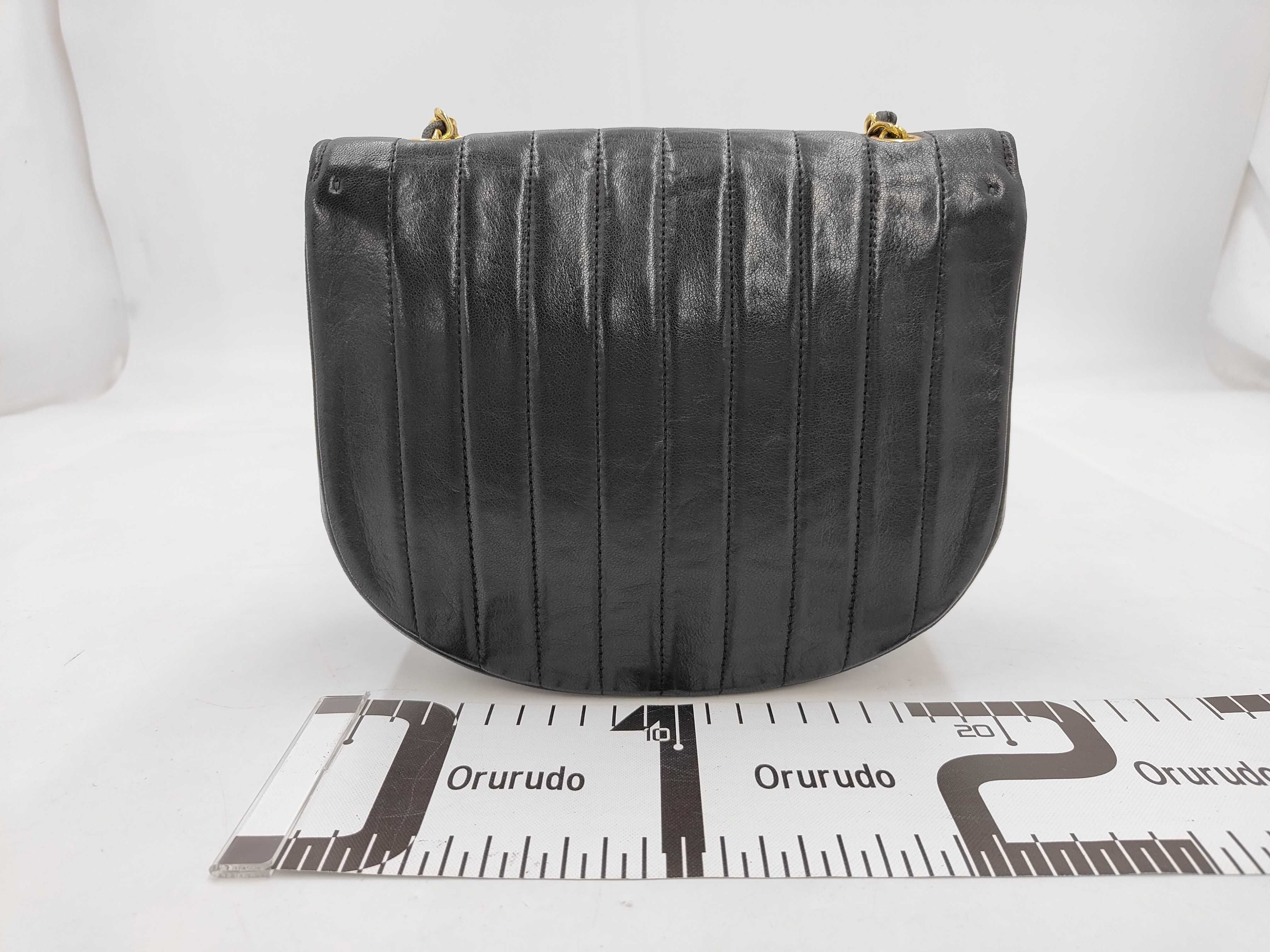 Lambskin Shoulder Bag (Black) — view 2