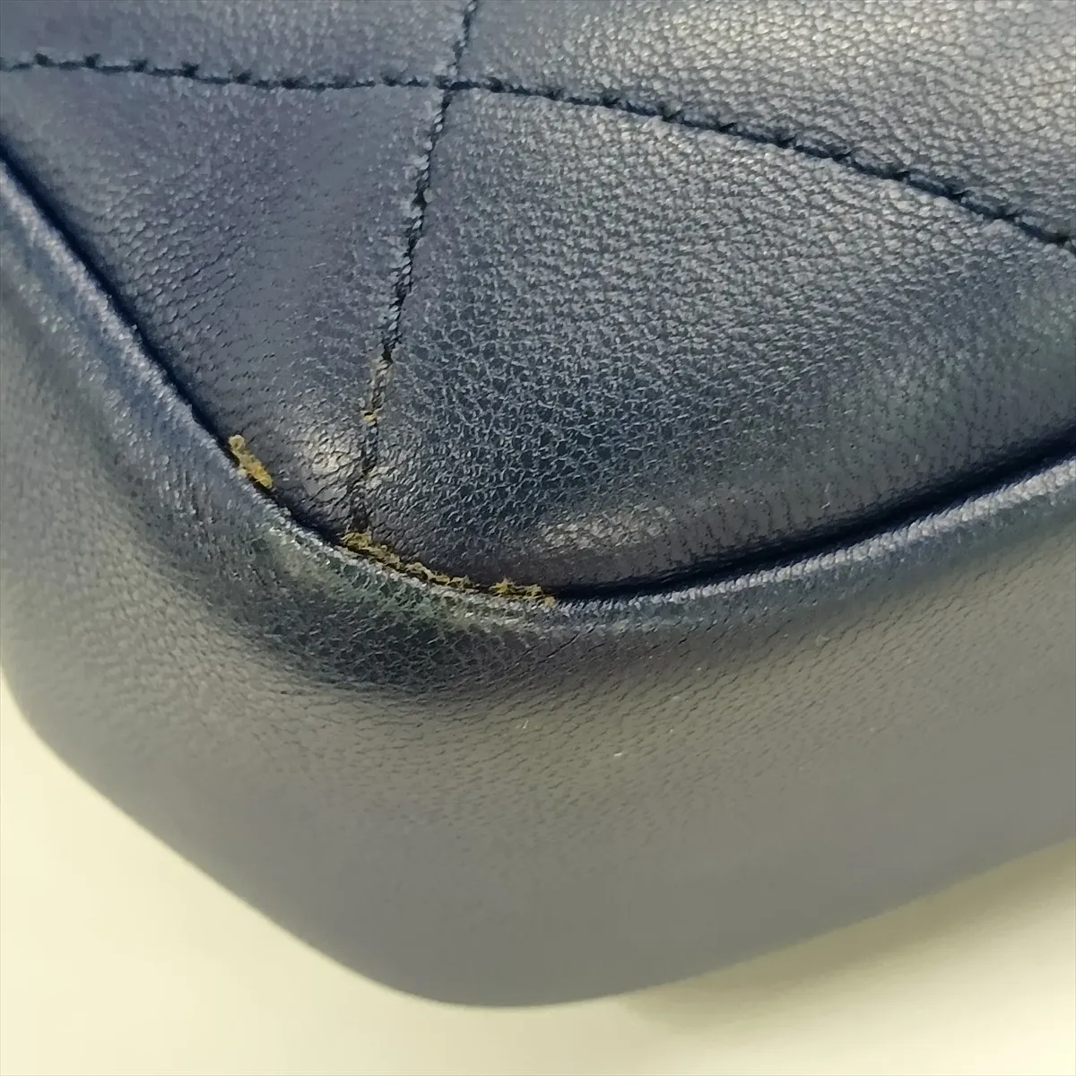 Matelassé Lambskin 2-Way Shoulder Bag, Blue with Gold Hardware, 29055728, Serial Number 29 — view 12