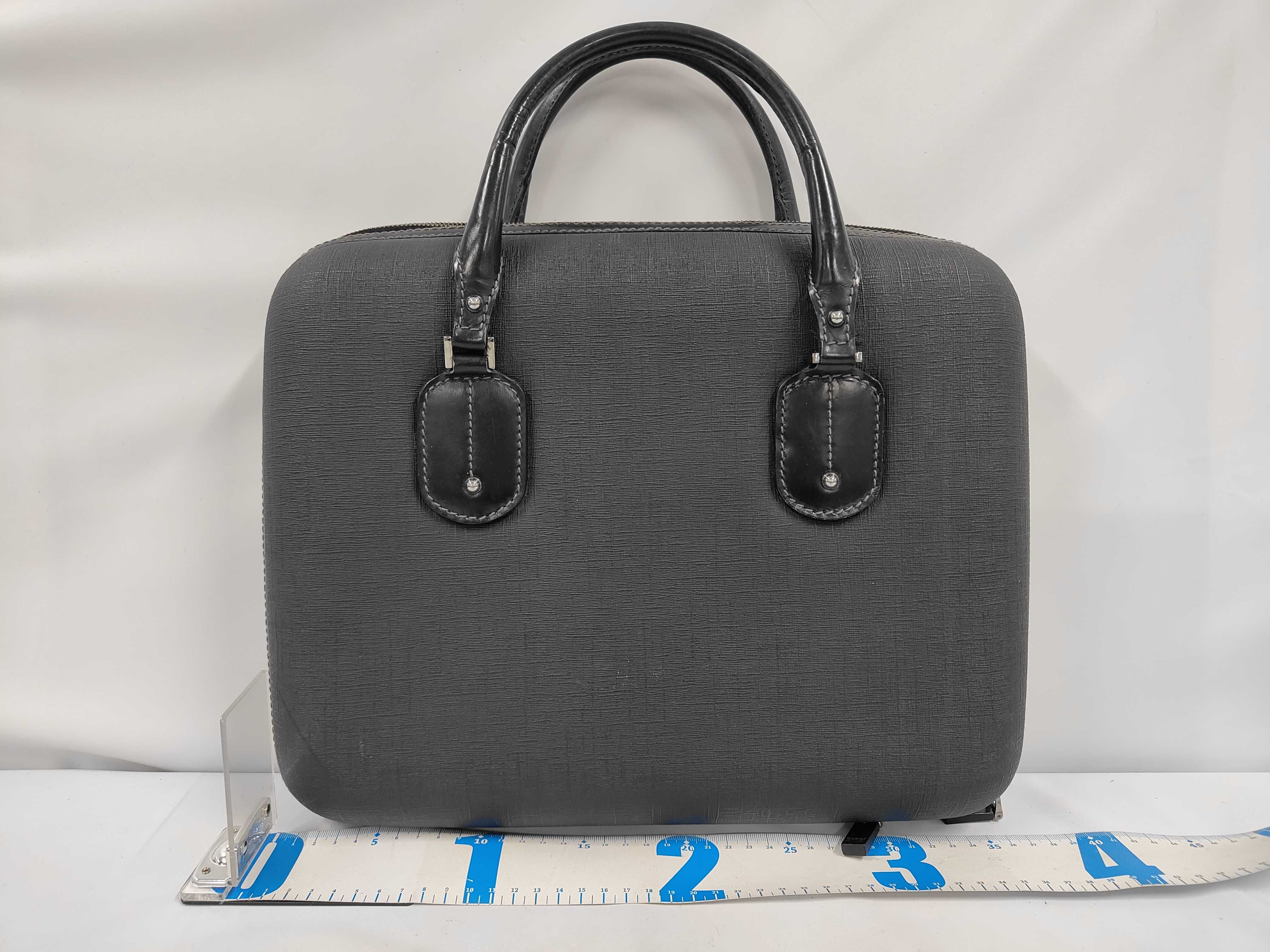 189762 Business Bag Handbag Interlocking G Black Business Bag — view 2