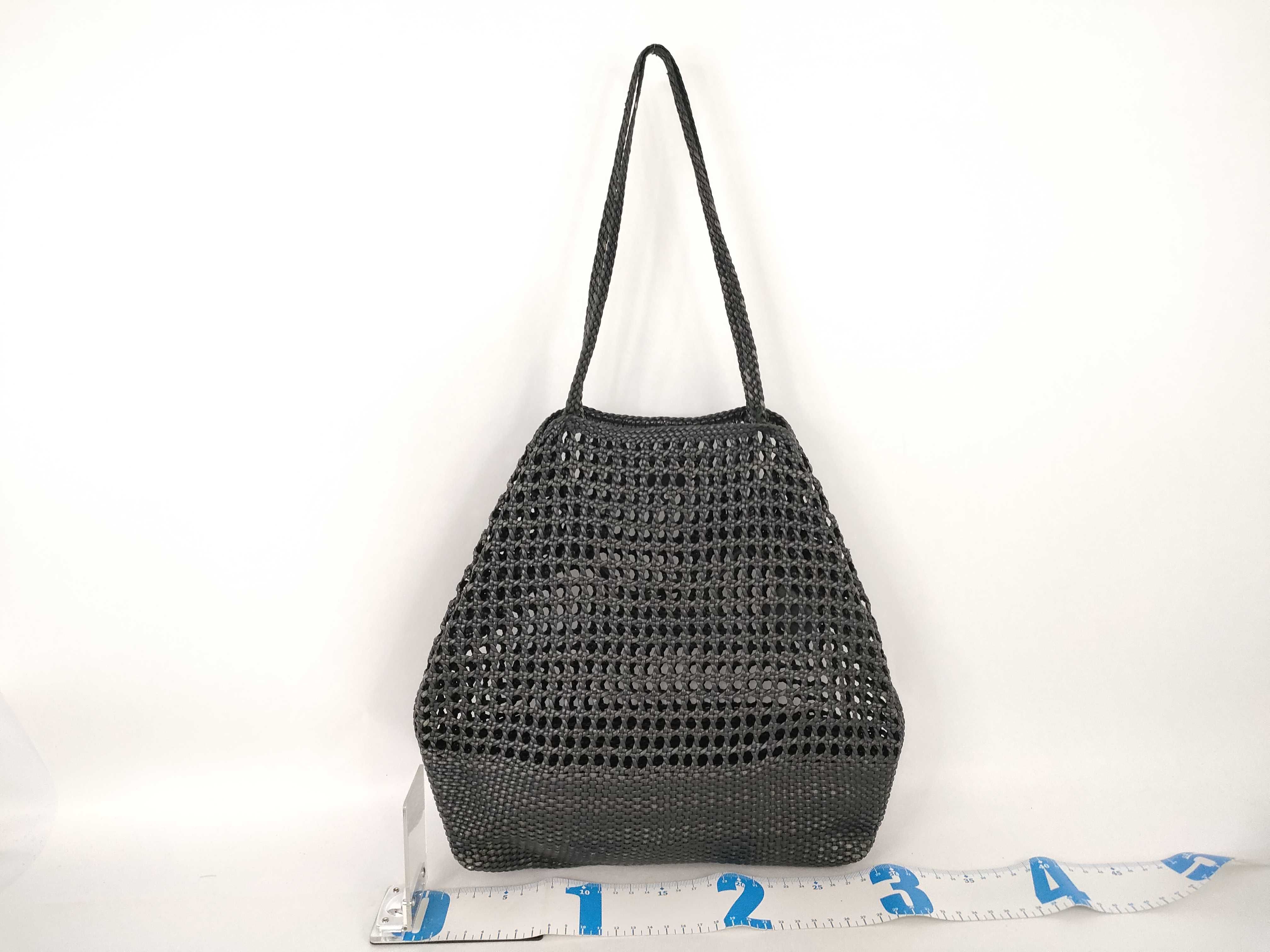 Mesh Woven Tote Bag — view 2