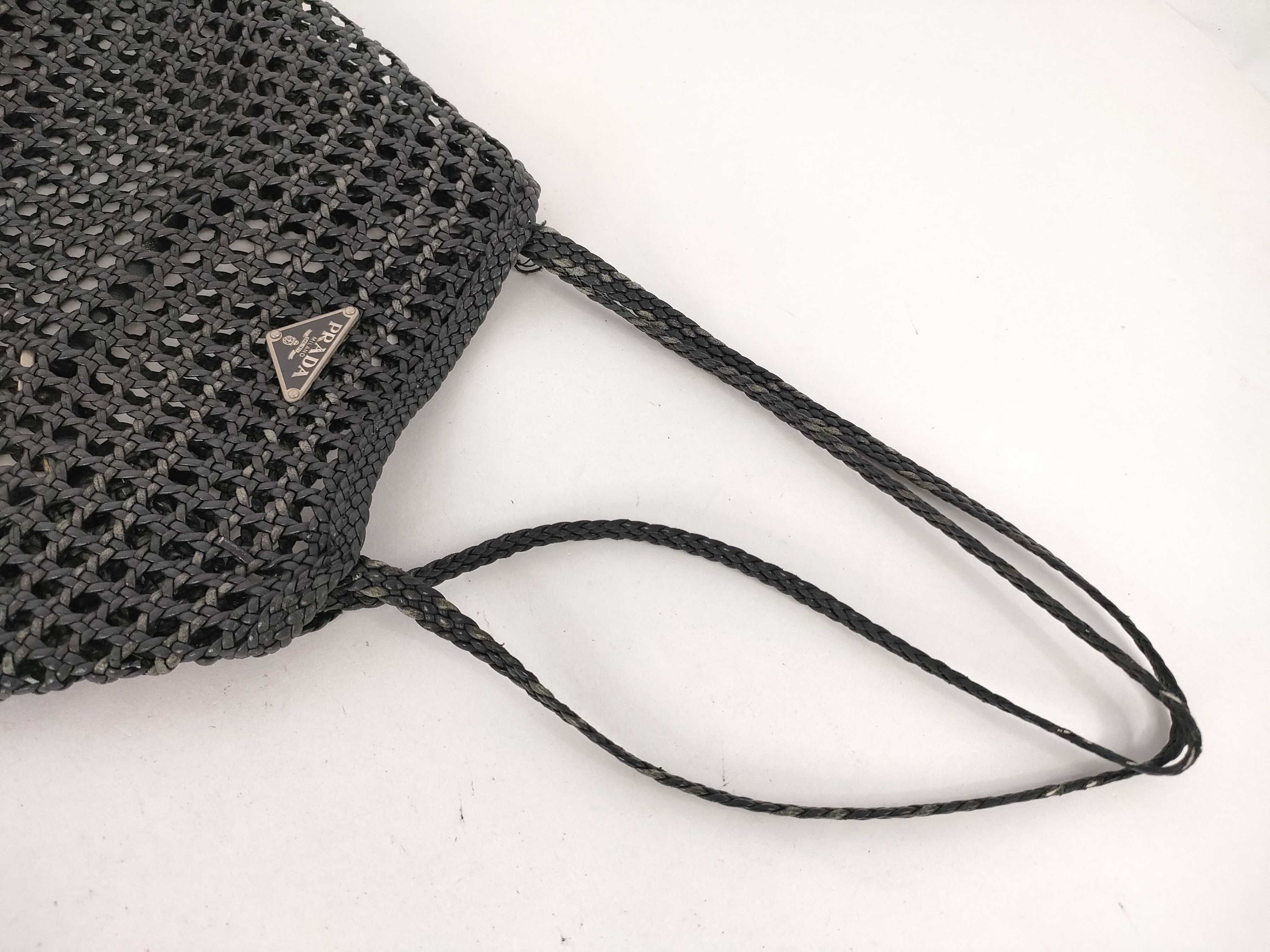 Mesh Woven Tote Bag — view 3