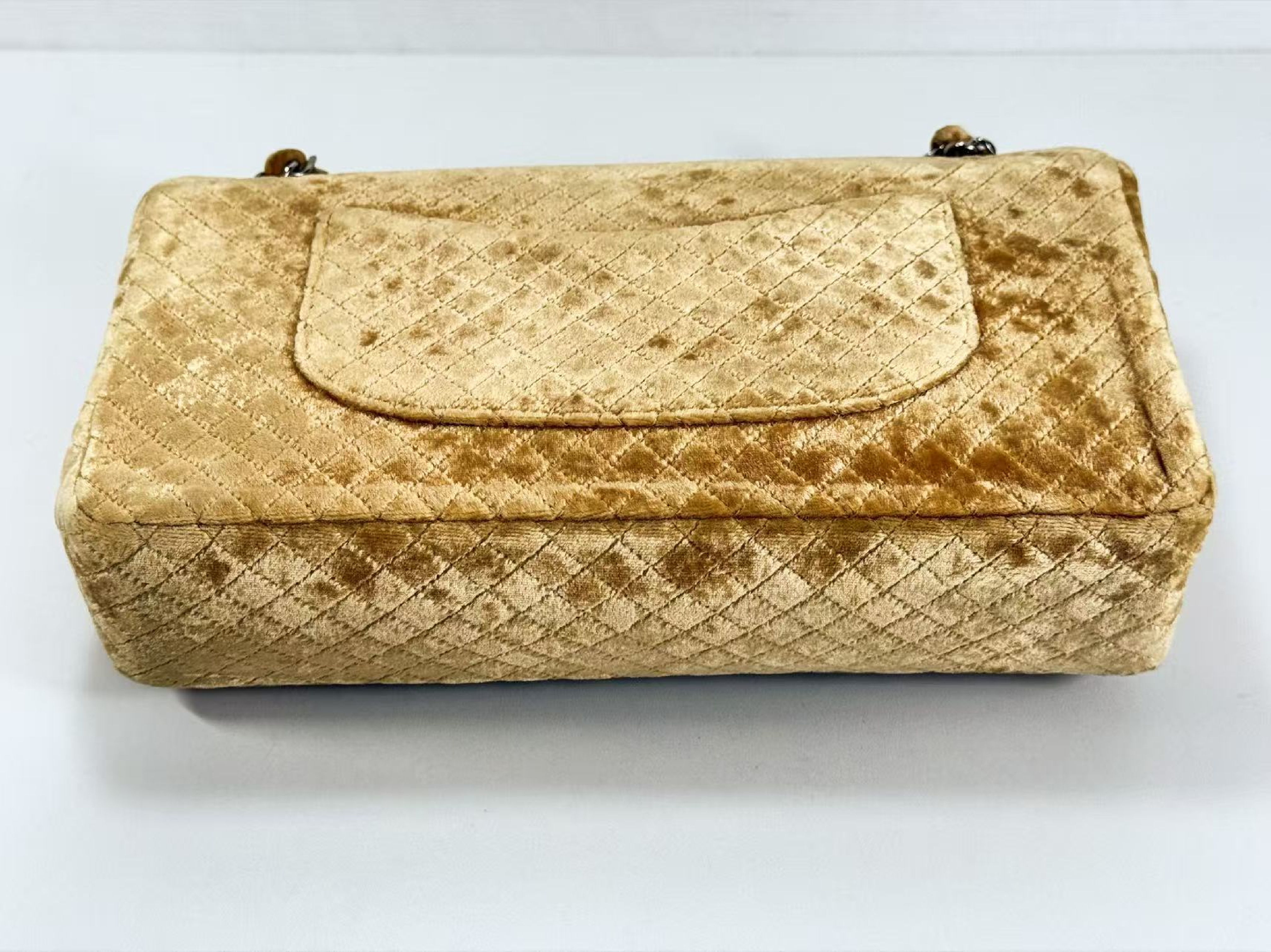 Velour Matelassé Micro Double Chain Vintage 4 Series W25cm Approx. [Comes with dust bag, authenticity card, and seal] Silver Hardware Shoulder Bag 4019185 — view 12