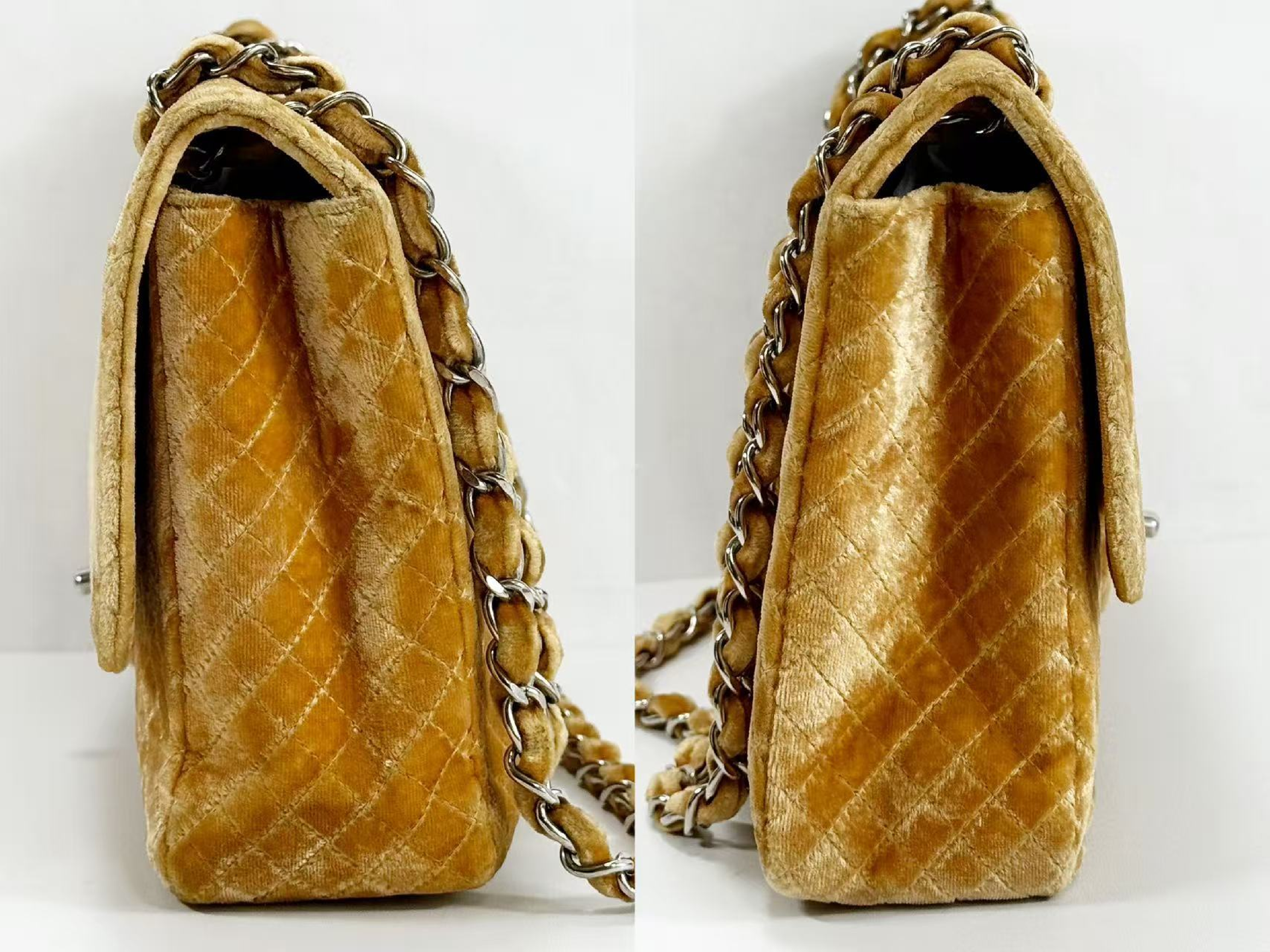 Velour Matelassé Micro Double Chain Vintage 4 Series W25cm Approx. [Comes with dust bag, authenticity card, and seal] Silver Hardware Shoulder Bag 4019185 — view 13