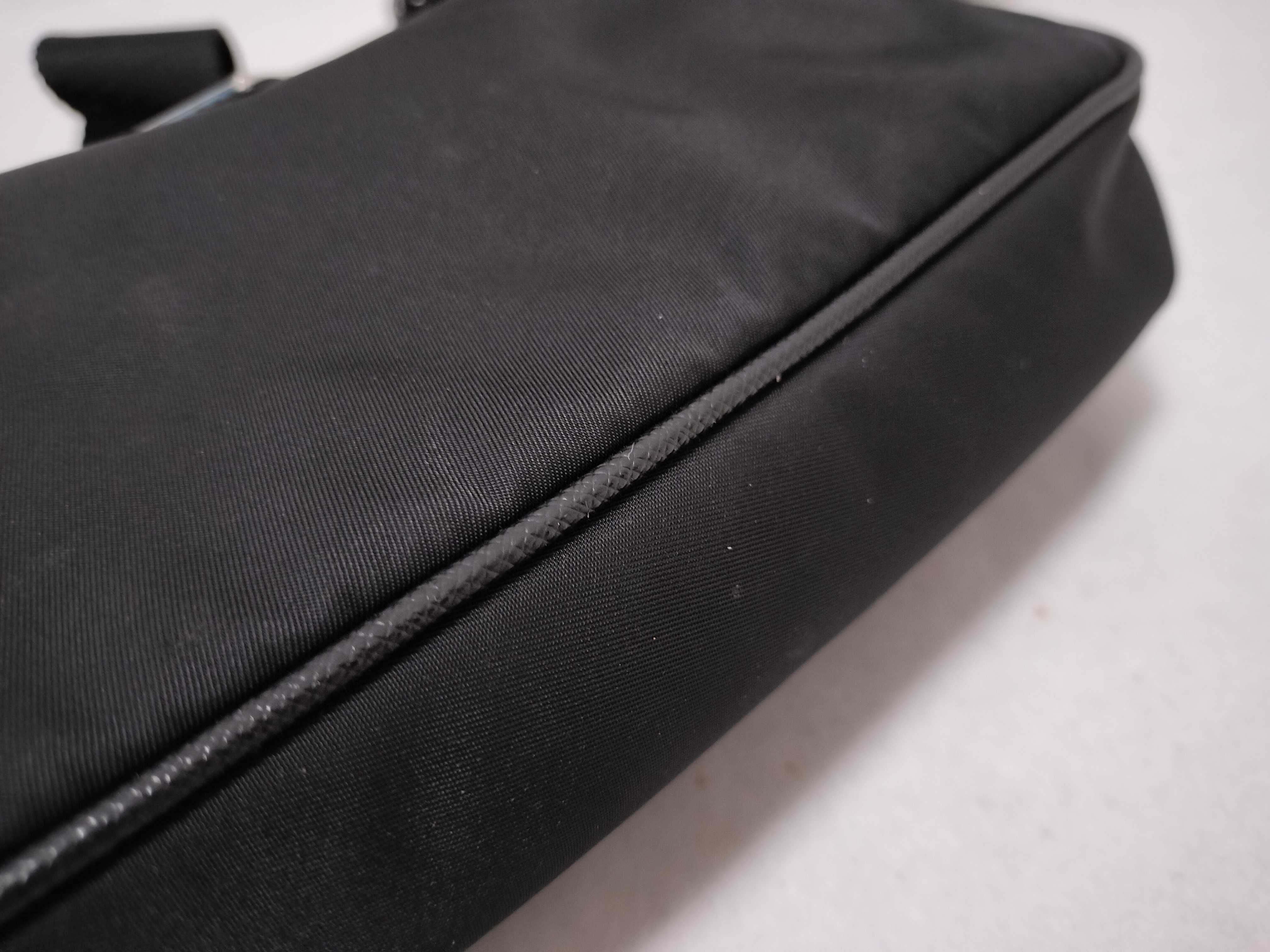 Re Nylon x Leather Shoulder Bag with White Tag — view 14