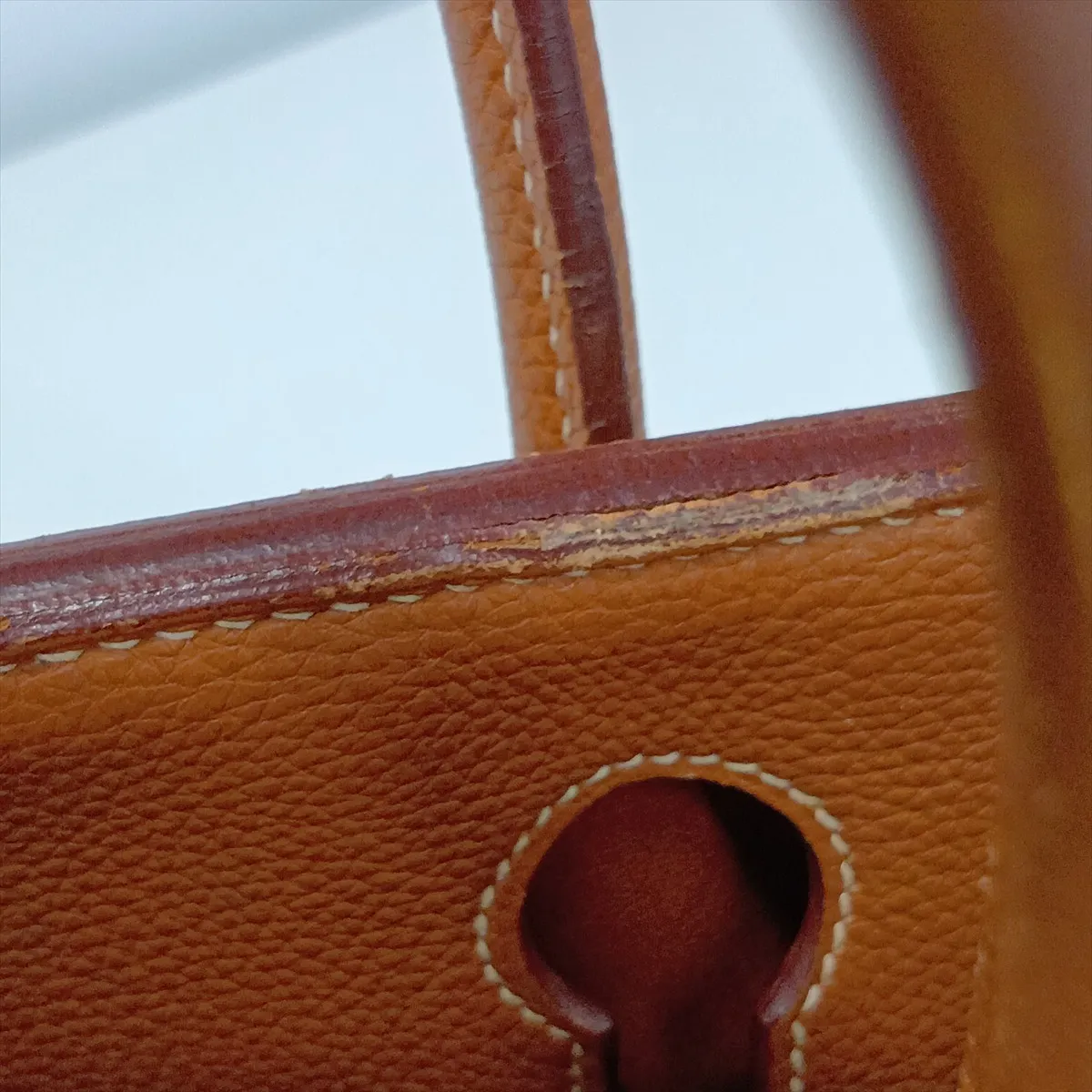 [Individually packaged] Hermes Birkin 30 Letournée Togo Gold hardware F: 2002 — view 11