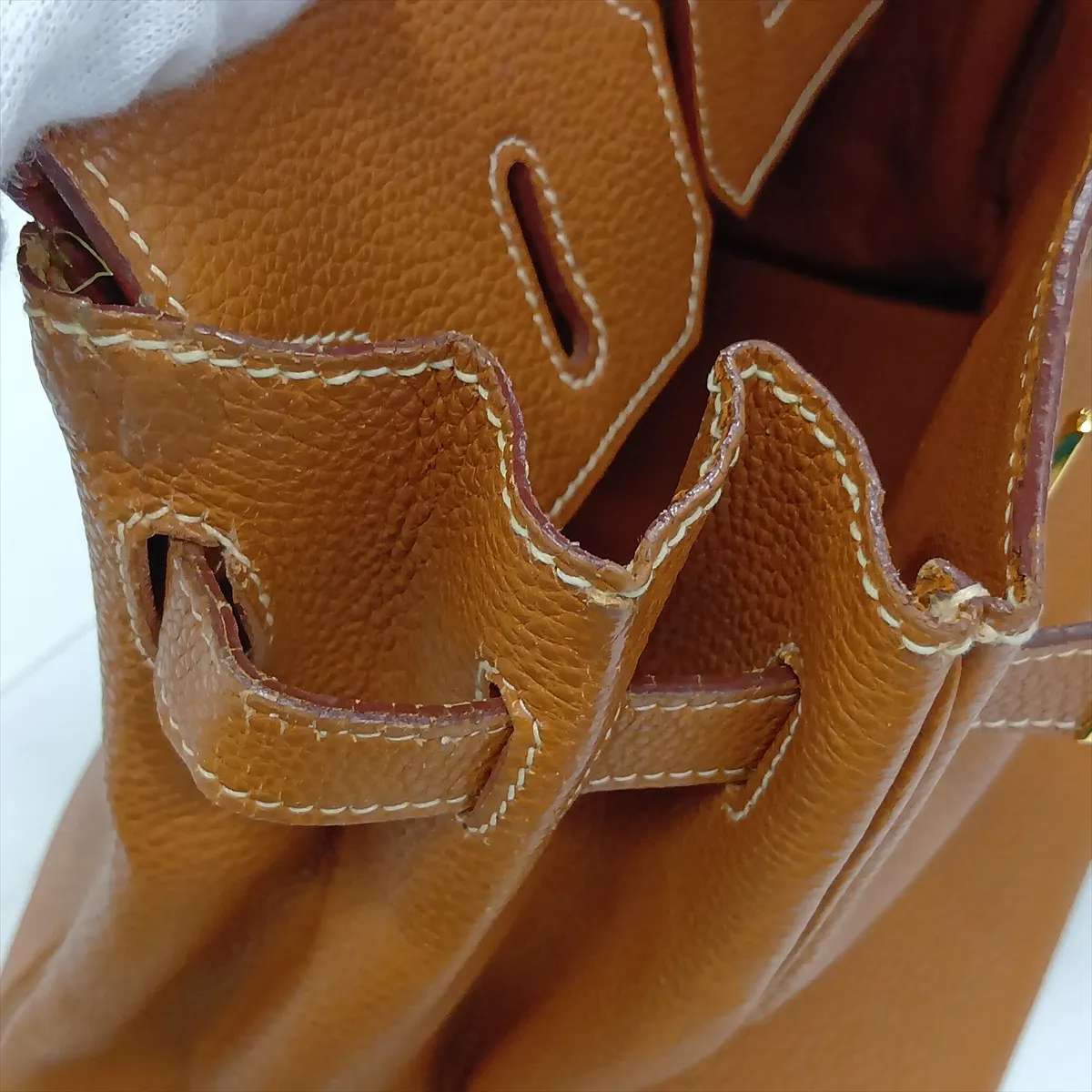 [Individually packaged] Hermes Birkin 30 Letournée Togo Gold hardware F: 2002 — view 13