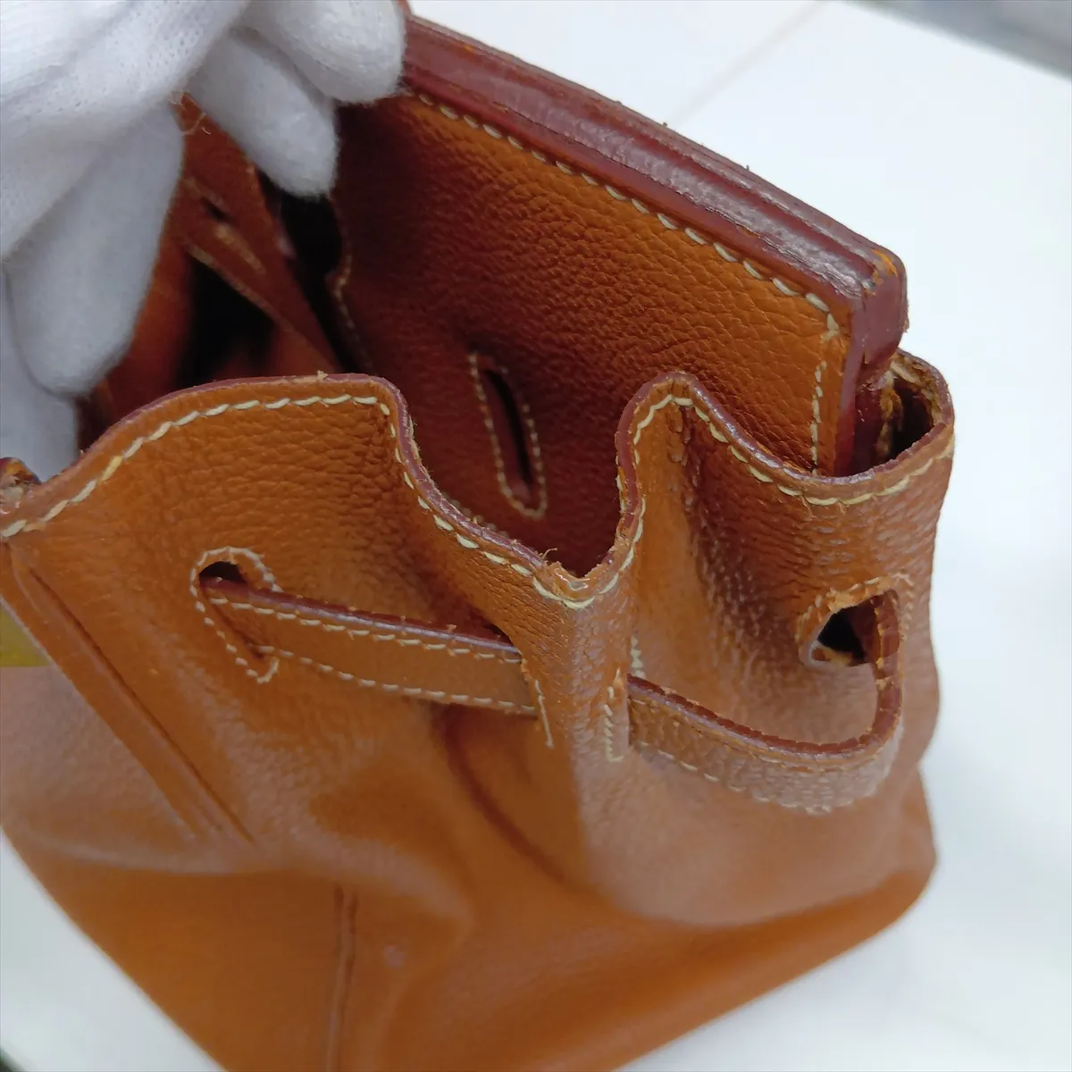 [Individually packaged] Hermes Birkin 30 Letournée Togo Gold hardware F: 2002 — view 14