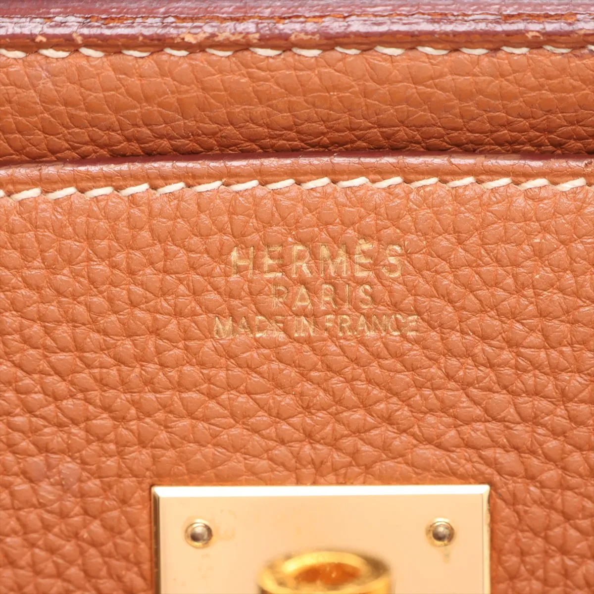 [Individually packaged] Hermes Birkin 30 Letournée Togo Gold hardware F: 2002 — view 10