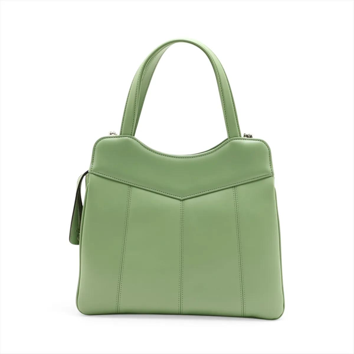 Petite GG Leather 2-Way Handbag, Green, 745918 — view 2