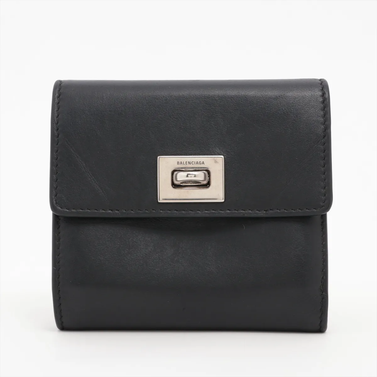Rodeo 822592 Leather Compact Wallet, Black