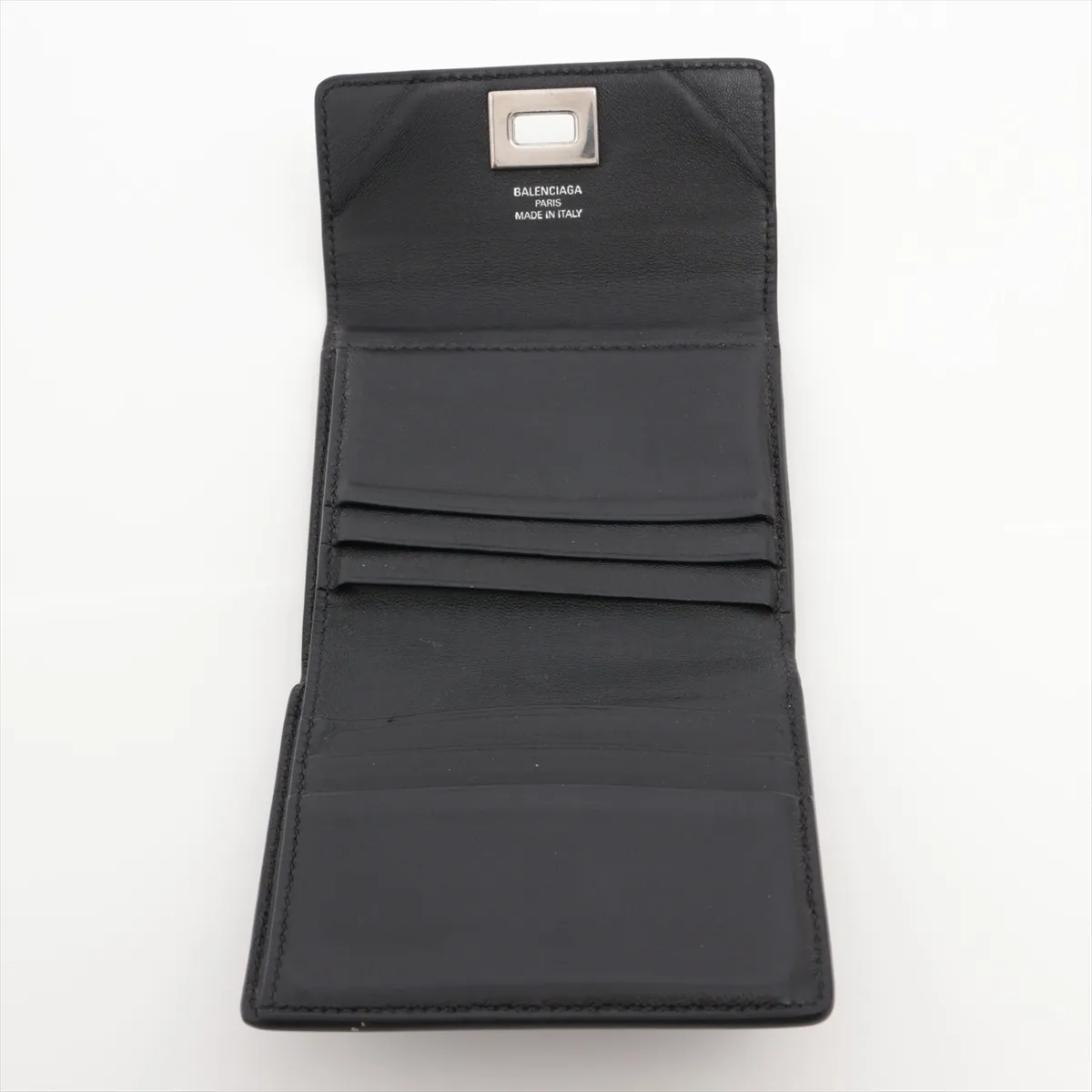 Rodeo 822592 Leather Compact Wallet, Black — view 4
