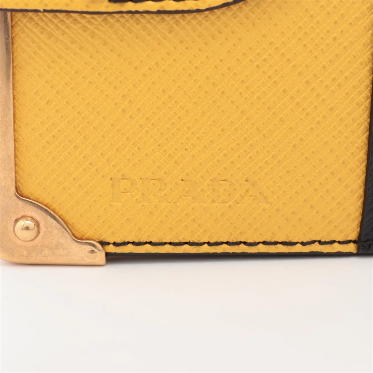 Trick Note Charm, GP x Leather, Yellow. Shows signs of wear: — view 6