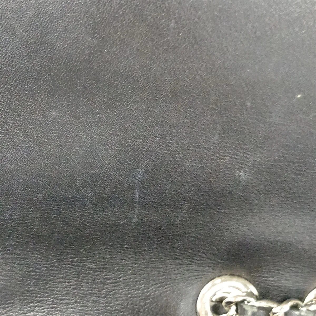 Coco Boy Patent Leather Chain Shoulder Bag, Black with Silver Hardware — view 14