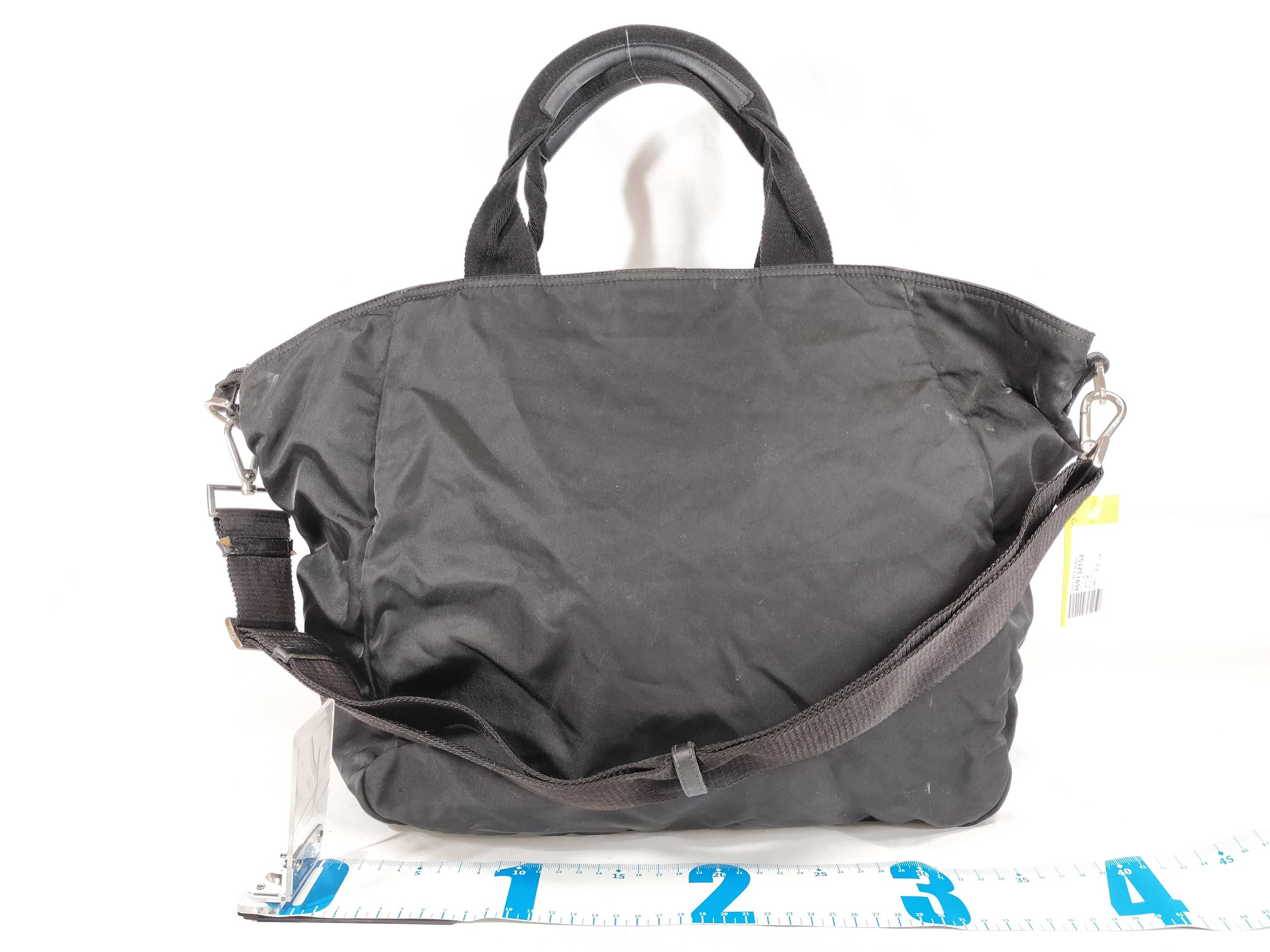 Nylon 2-Way Black Handbag — view 2